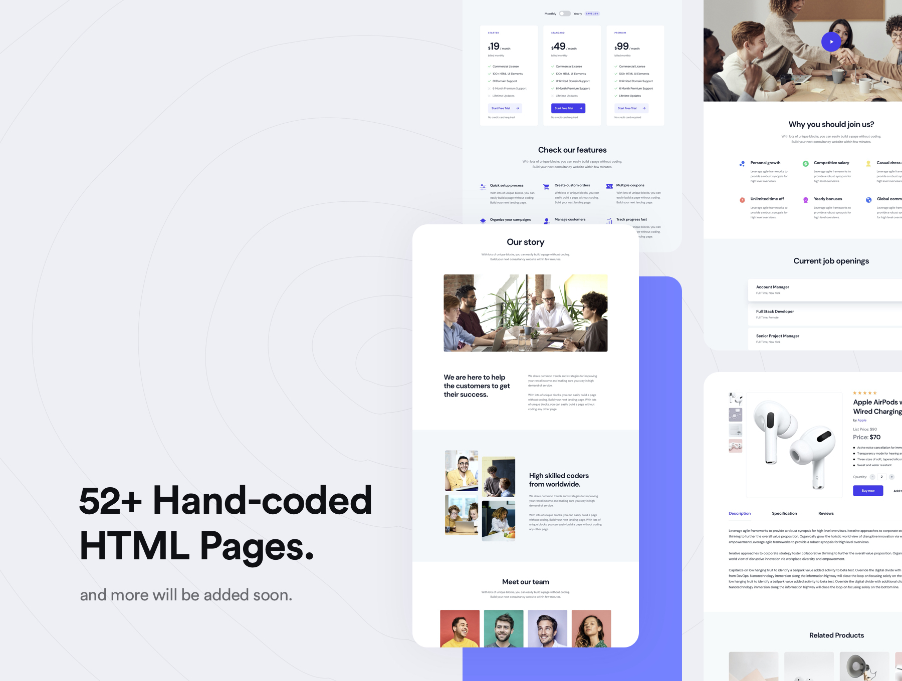 56个网站WEB登陆页界面设计HTML模板 Shade Pro - Landing Page Templates_img_2