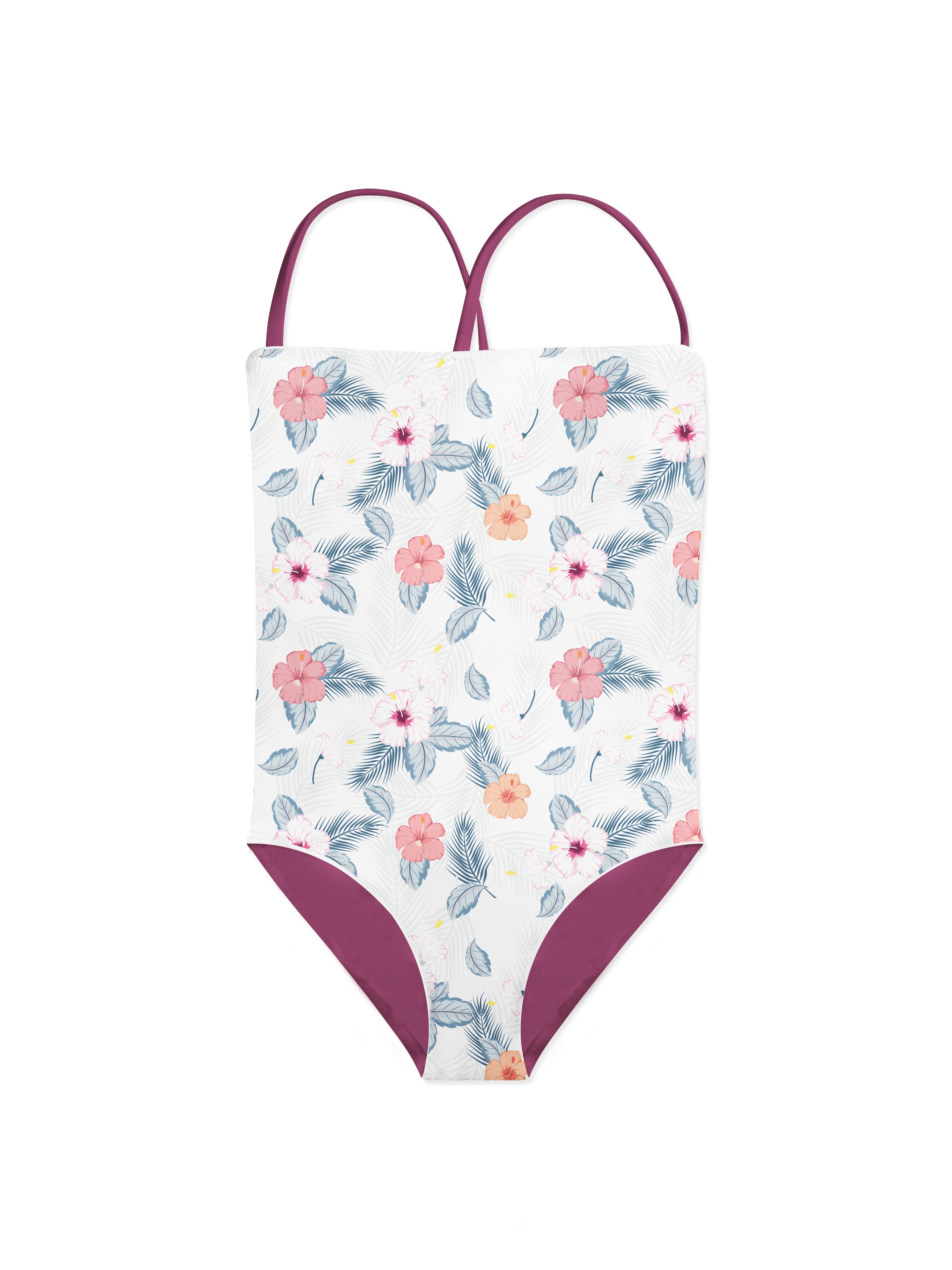 婴儿泳衣连体衣设计展示样机模板 Baby One-Piece Swimming Suit Mockup_img_2