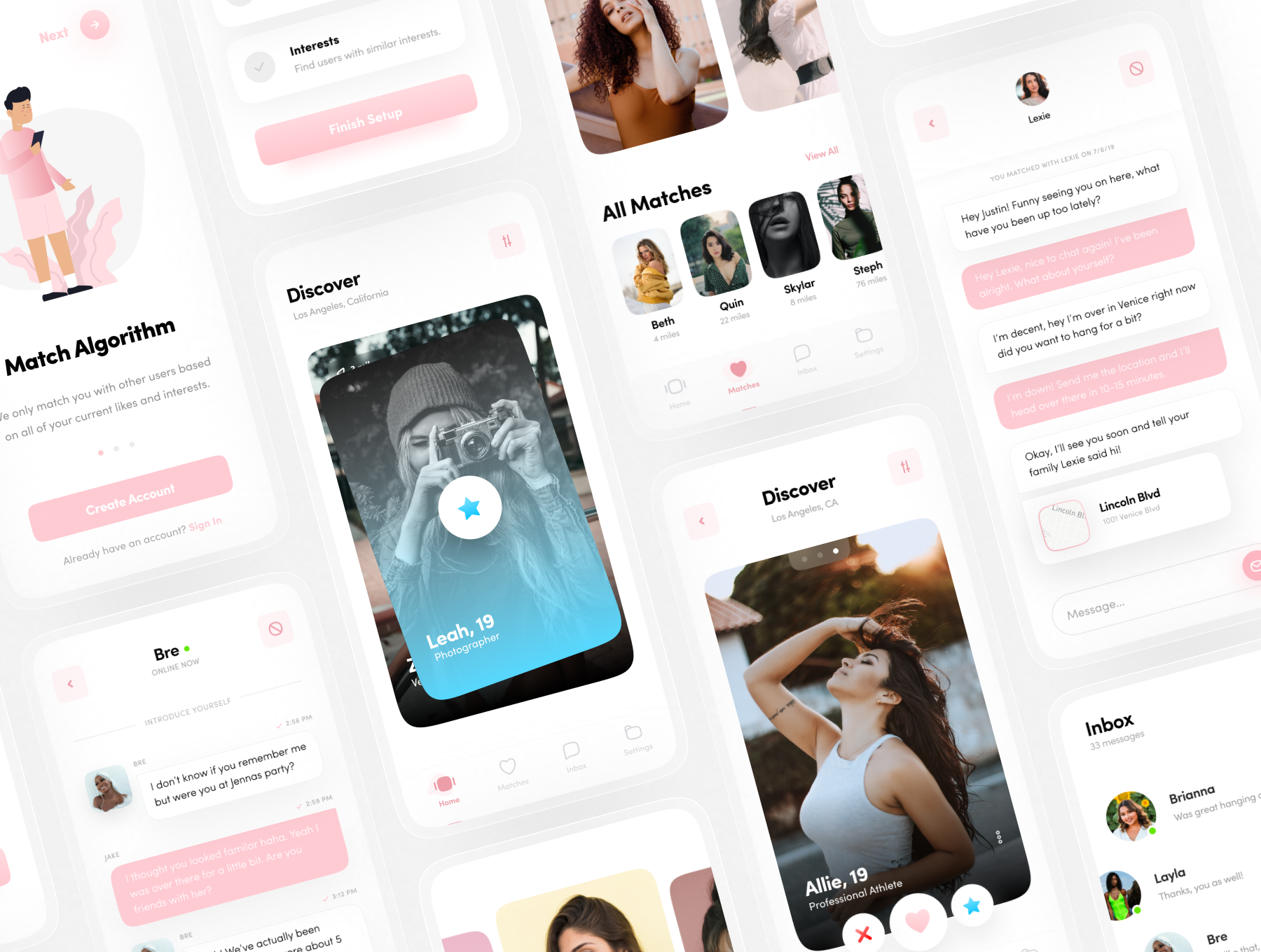 高端交友约会APP应用程序UI套件 Sprout Dating App UI Kit_img_2