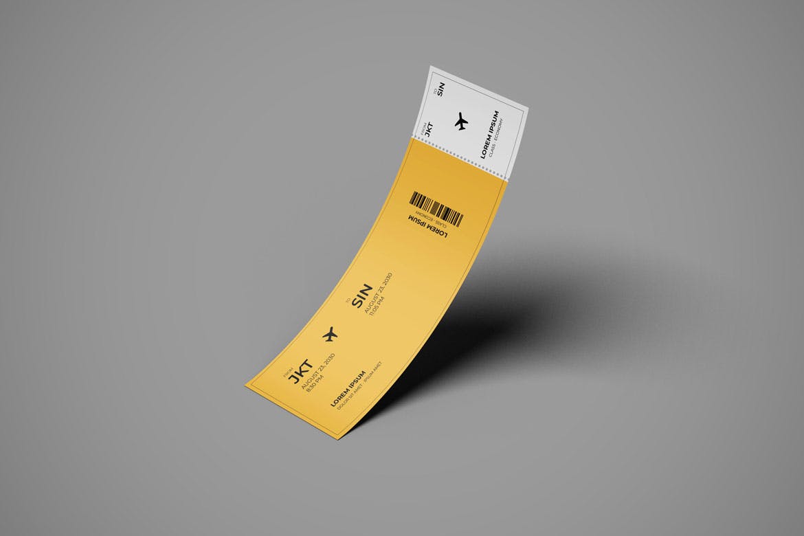 6款机票票务设计展示样机 Ticket Mockup 6 PSD Files_img_2