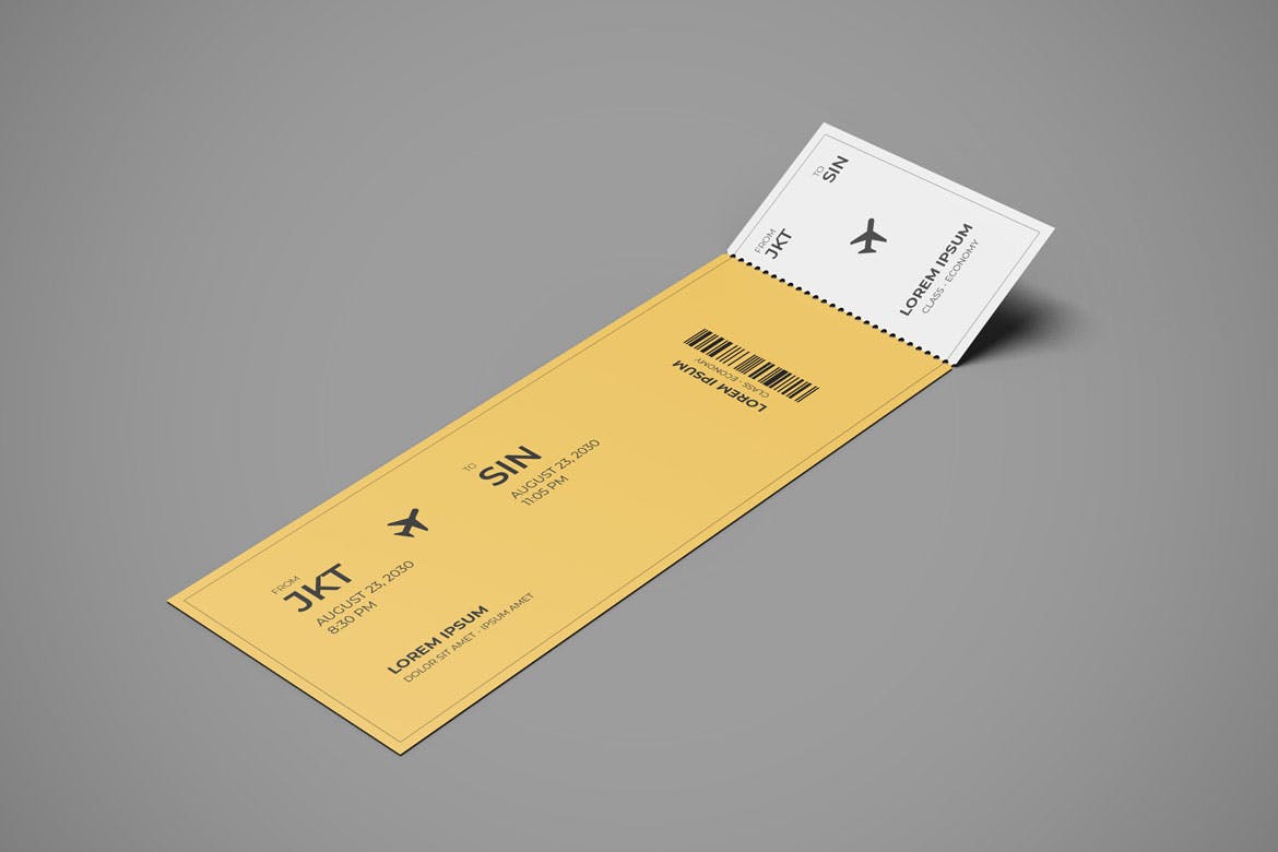 6款机票票务设计展示样机 Ticket Mockup 6 PSD Files_img_2