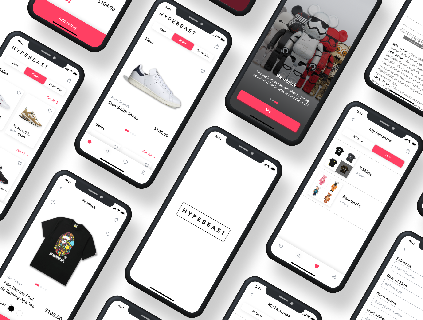 在线购物电子商务应用程序APP UI套件FIG模板 HypeBeast - E-commerce App UI Kit_img_2