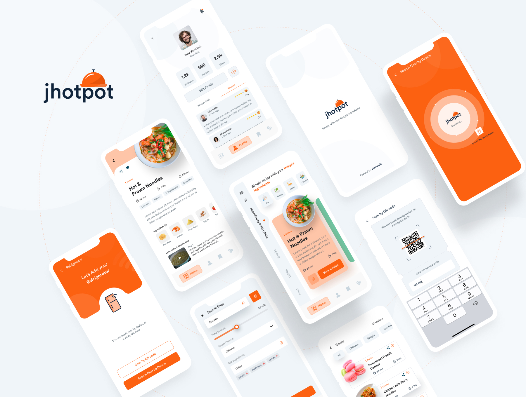 极简食谱美食APP应用程序设计UI套件 Jhotpot UI kit_img_2