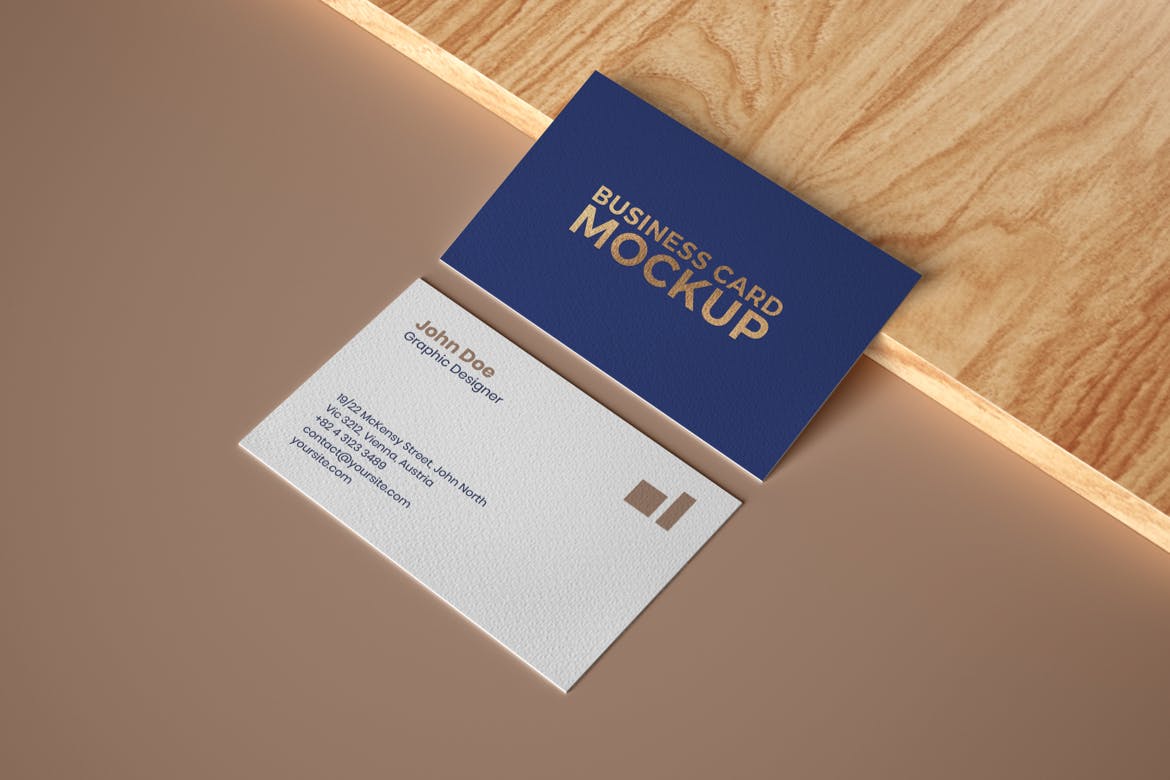 6款商务名片卡片设计展示样机 Elegant Business Card Mockup Set_img_2