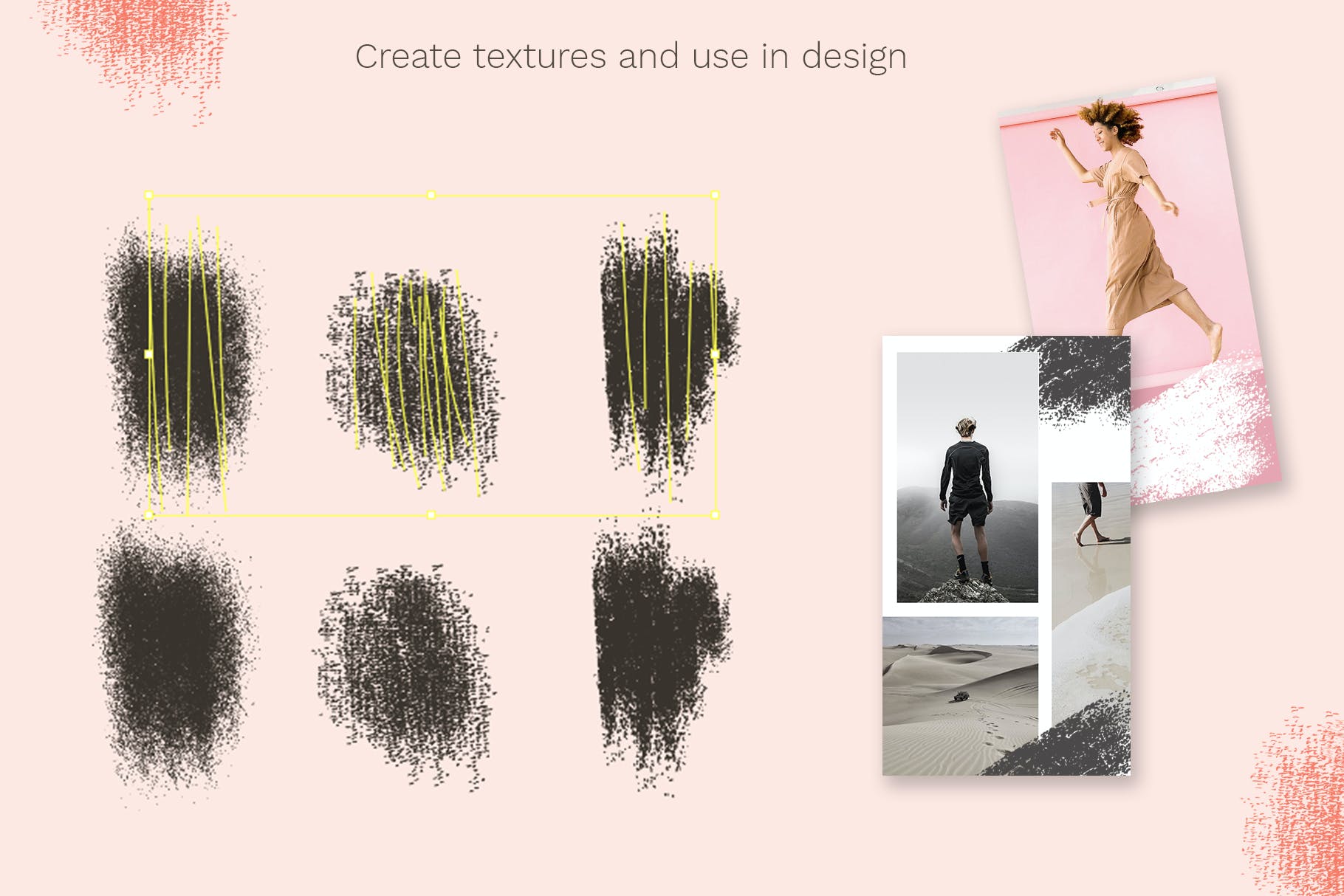 24款斑点颗粒AI矢量笔刷纹理素材 Vector Grain Brushes - Illustrator_img_2