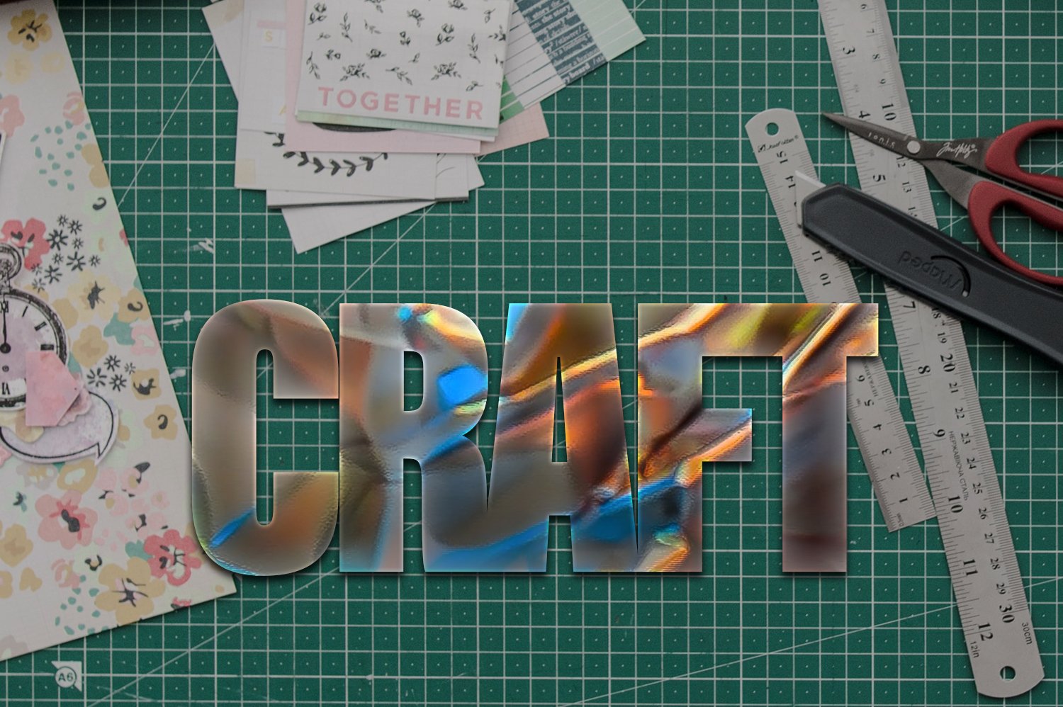 36个铝箔效果标题文字设计PS样式模板 Foil Style Text Effect_img_2