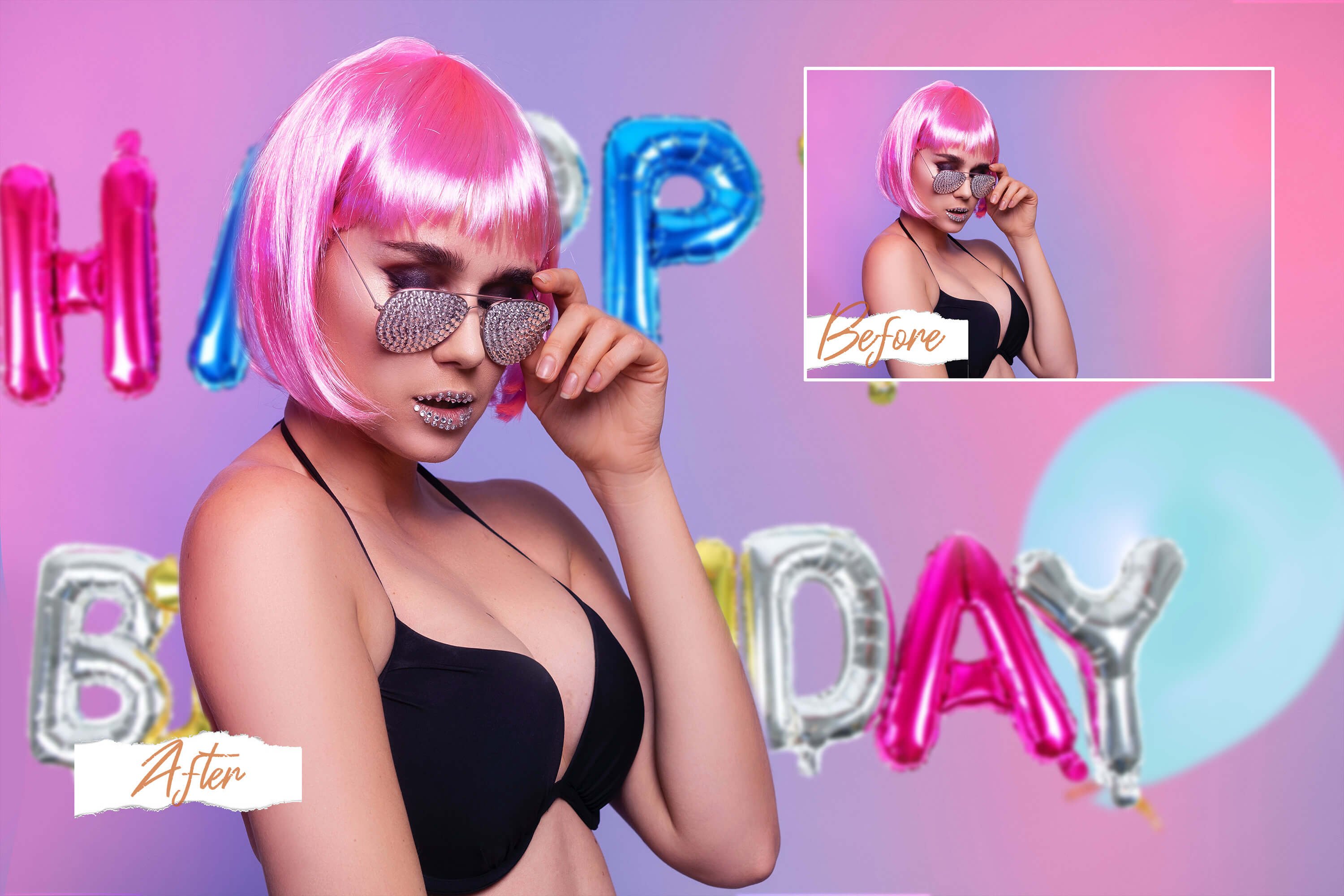 50款高清生日数字字母气球PNG叠加层图片素材 50 Birthday Balloon PNG Overlays_img_2