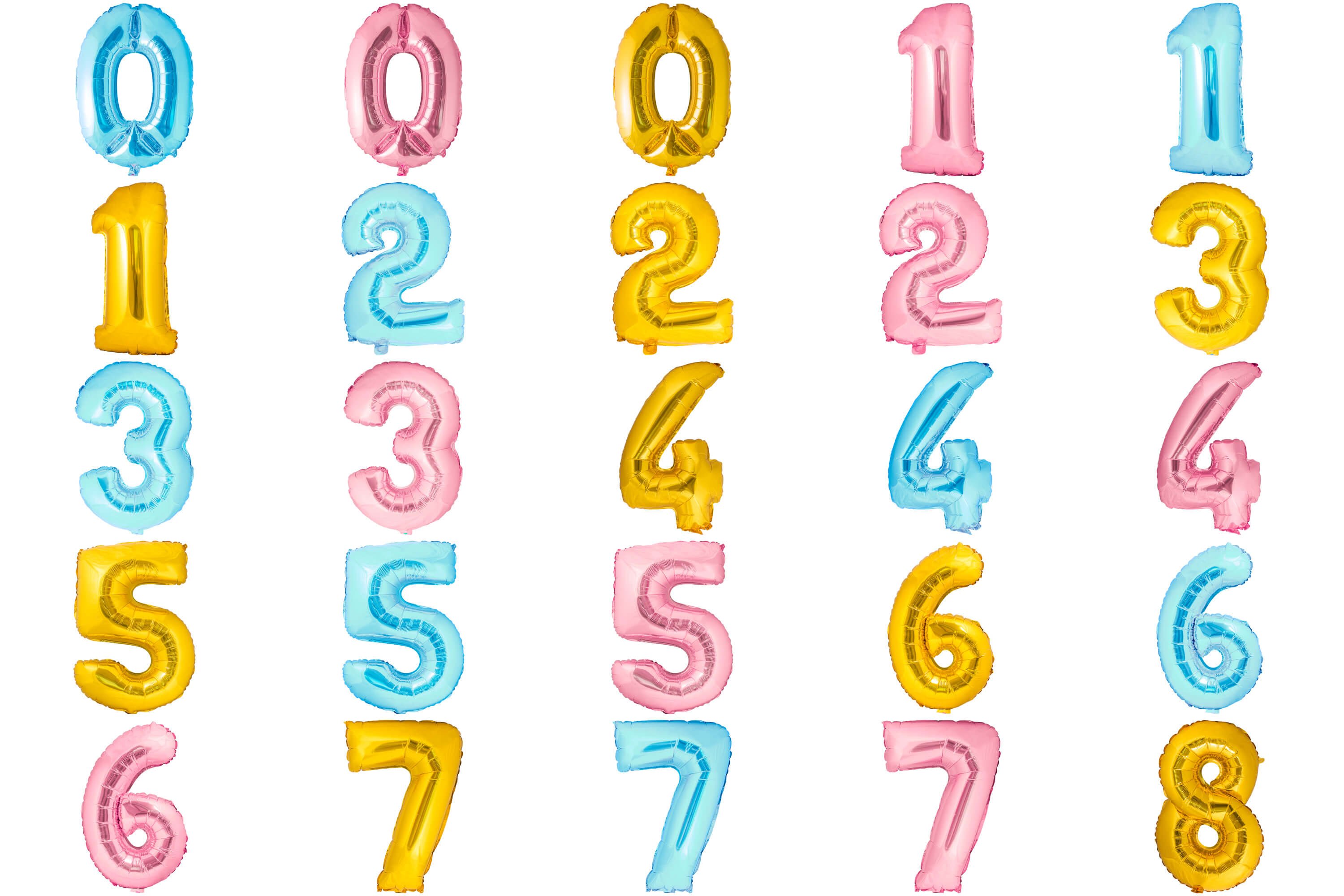 50款高清生日数字字母气球PNG叠加层图片素材 50 Birthday Balloon PNG Overlays_img_2