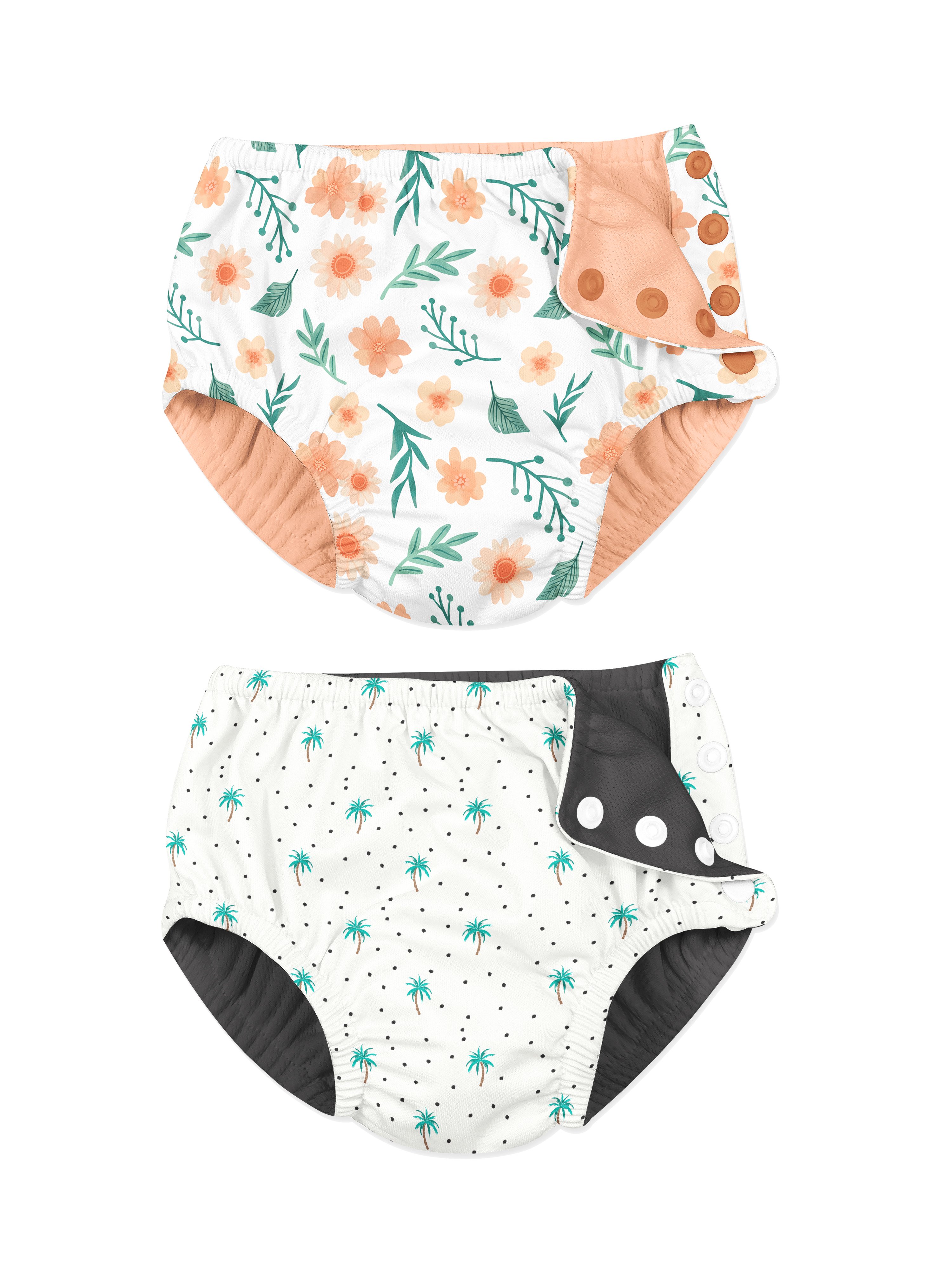 婴儿游泳纸尿裤印花设计展示样机集 Baby Swim Diaper Mockups Set_img_2