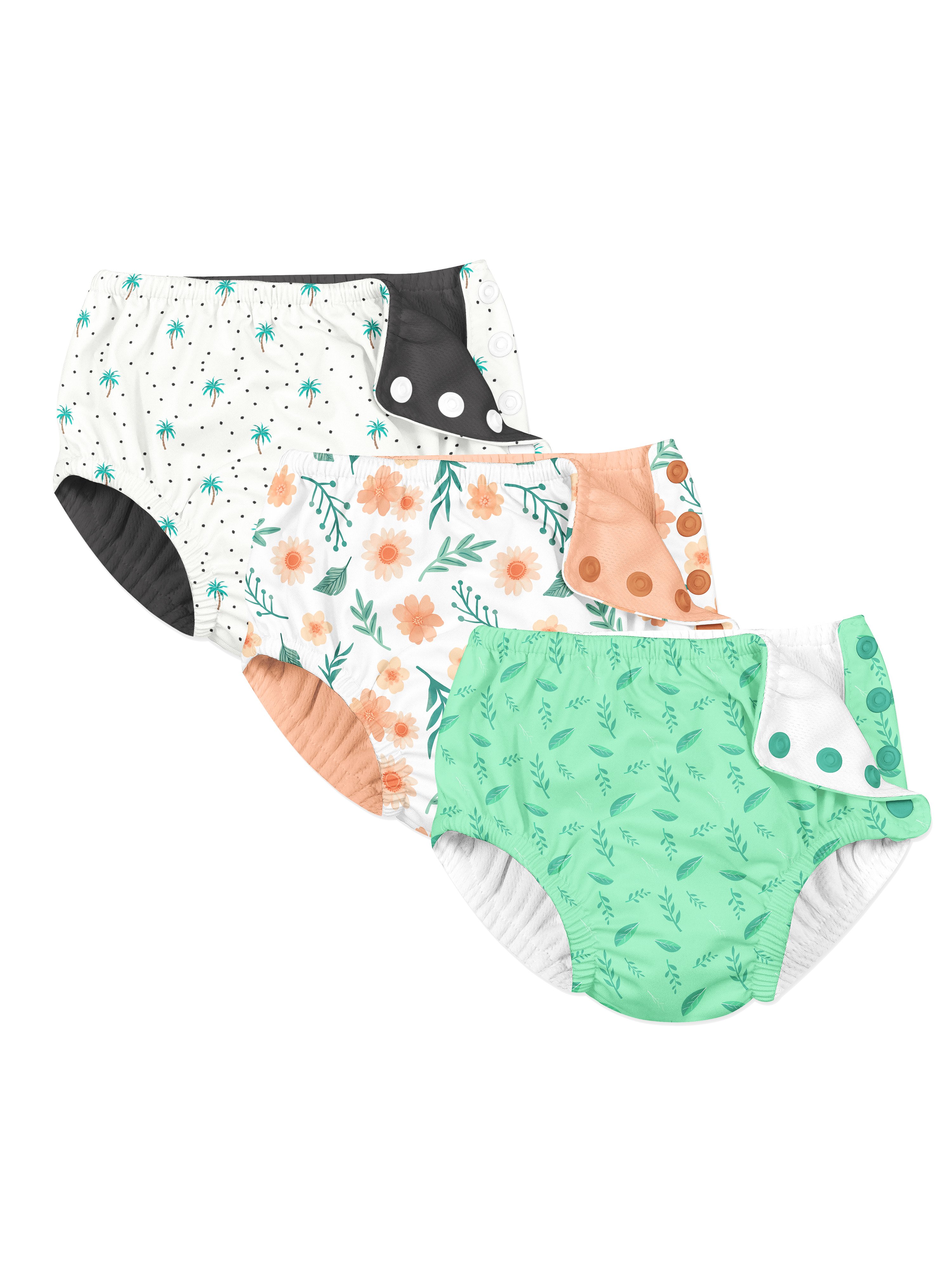 婴儿游泳纸尿裤印花设计展示样机集 Baby Swim Diaper Mockups Set_img_2