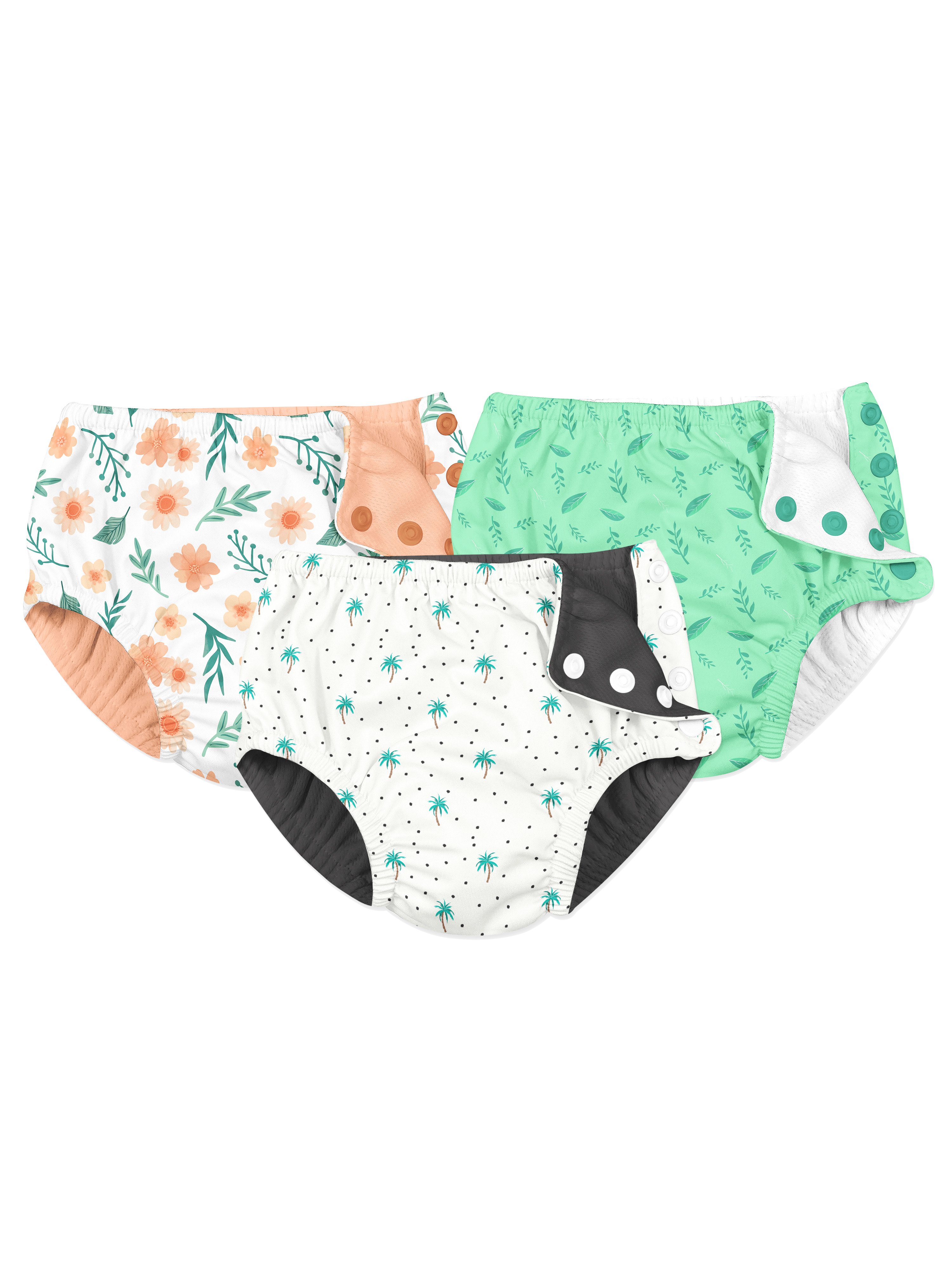 婴儿游泳纸尿裤印花设计展示样机集 Baby Swim Diaper Mockups Set_img_2