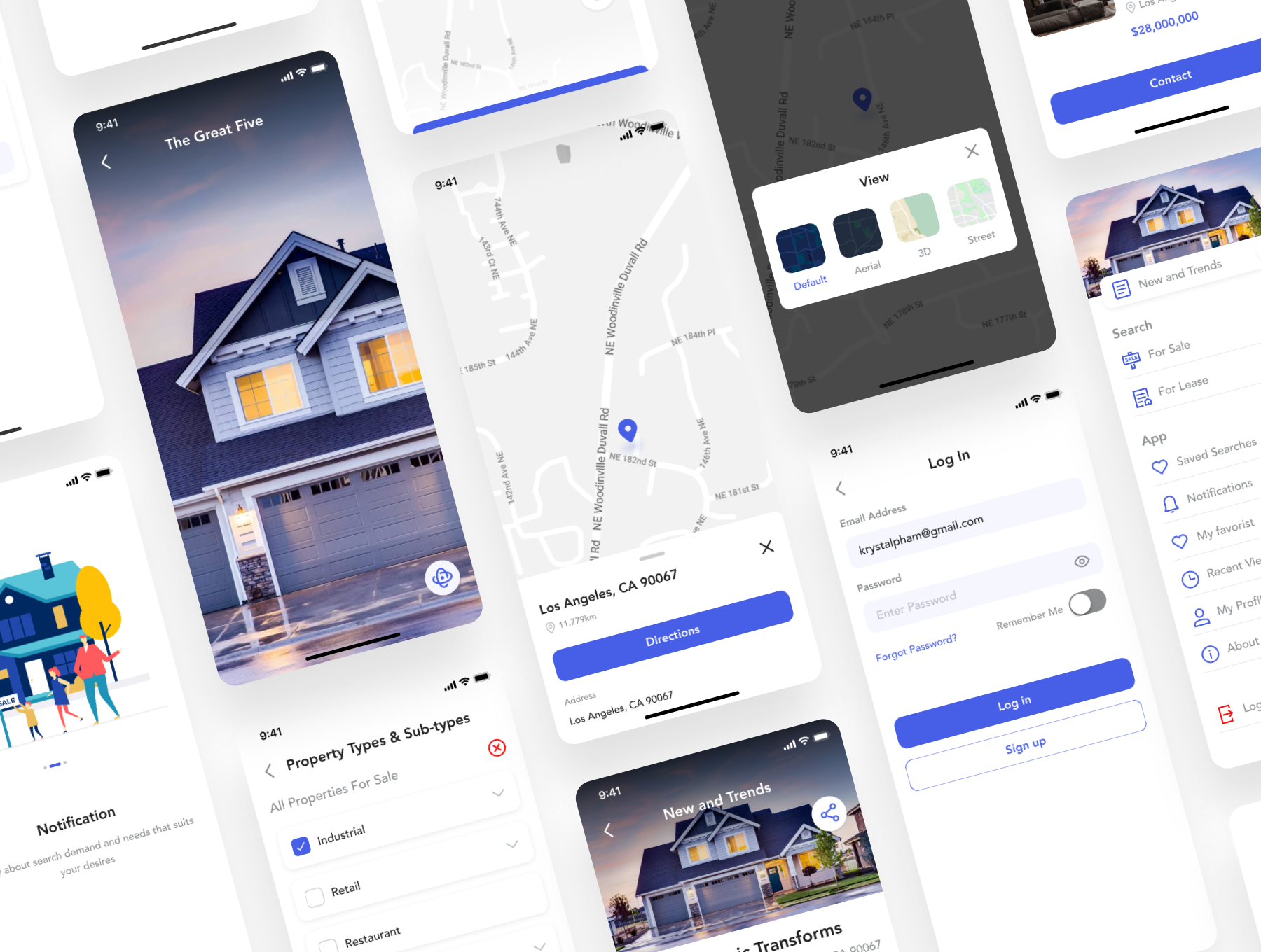 房地产房屋在线租赁销售应用APP UI套件 FiHome - Real estate UI Kit_img_2