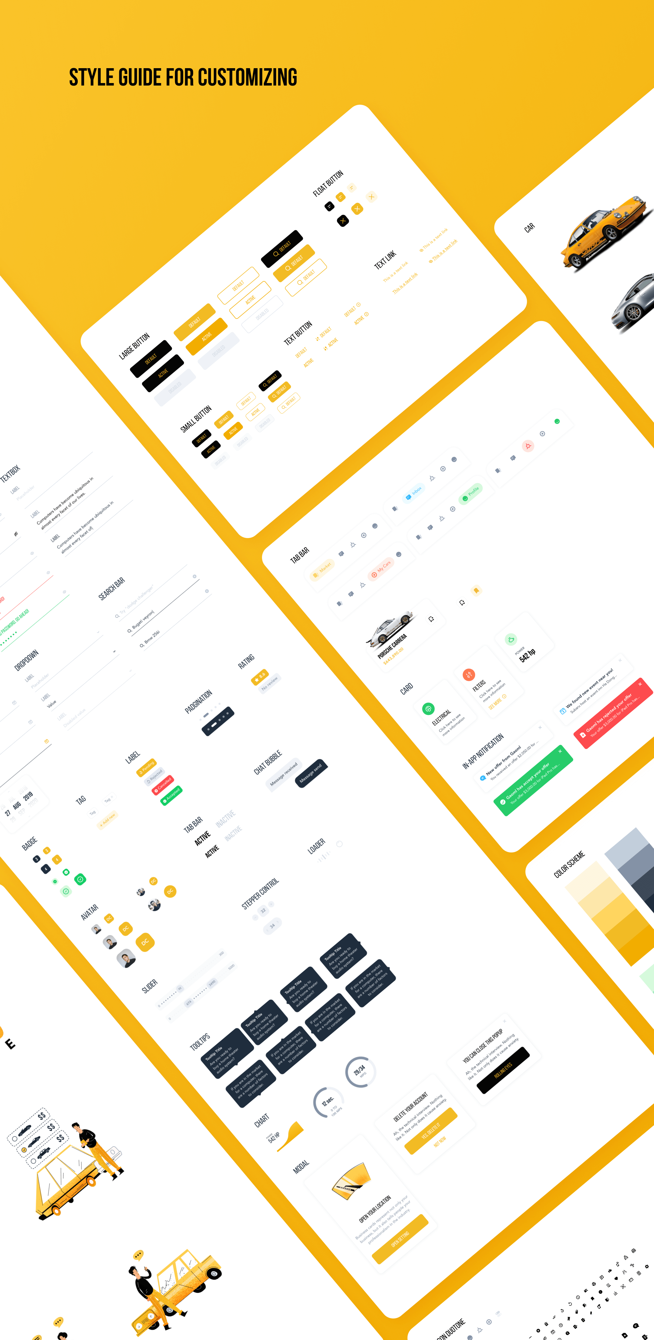 汽车在线销售服务应用程序APP UI套件 tmrw.car - Car Marketplace UI Kit_img_2