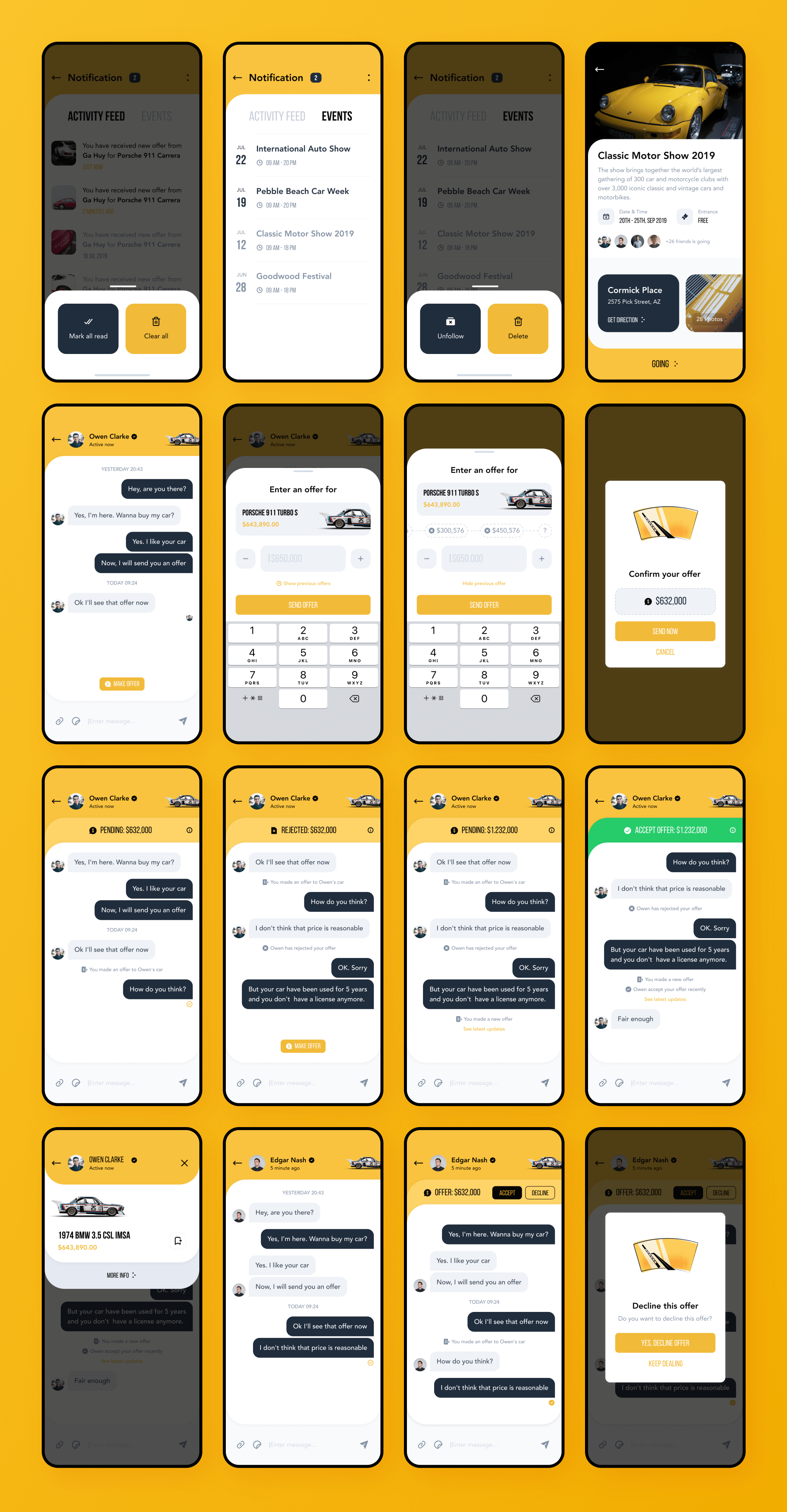 汽车在线销售服务应用程序APP UI套件 tmrw.car - Car Marketplace UI Kit_img_2