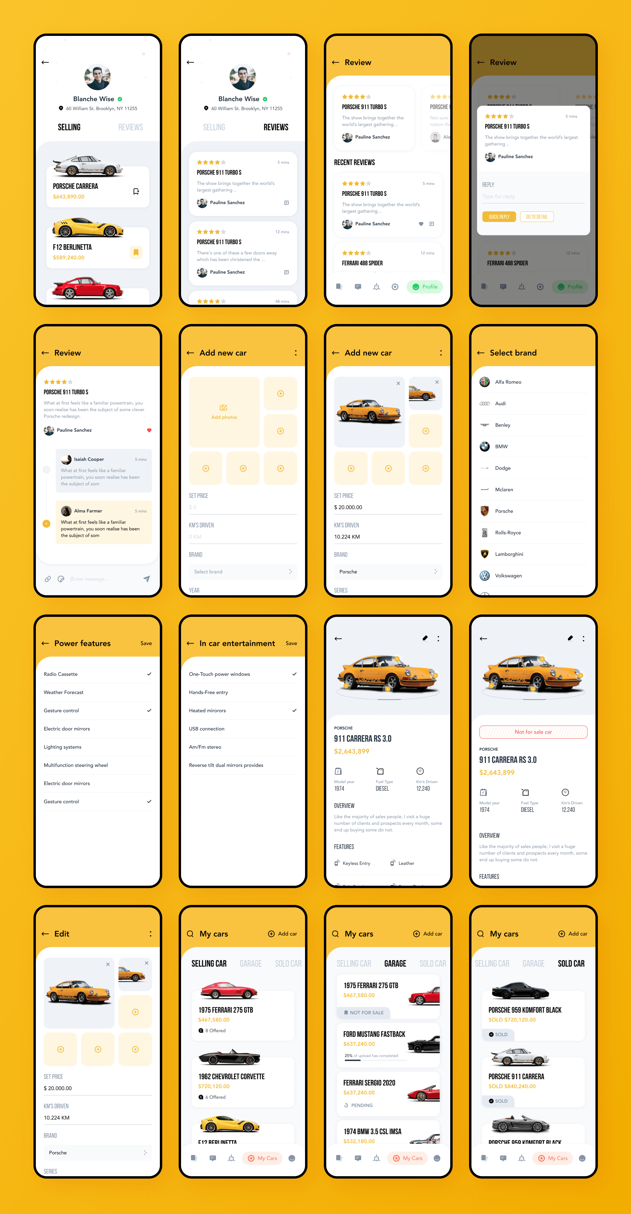 汽车在线销售服务应用程序APP UI套件 tmrw.car - Car Marketplace UI Kit_img_2