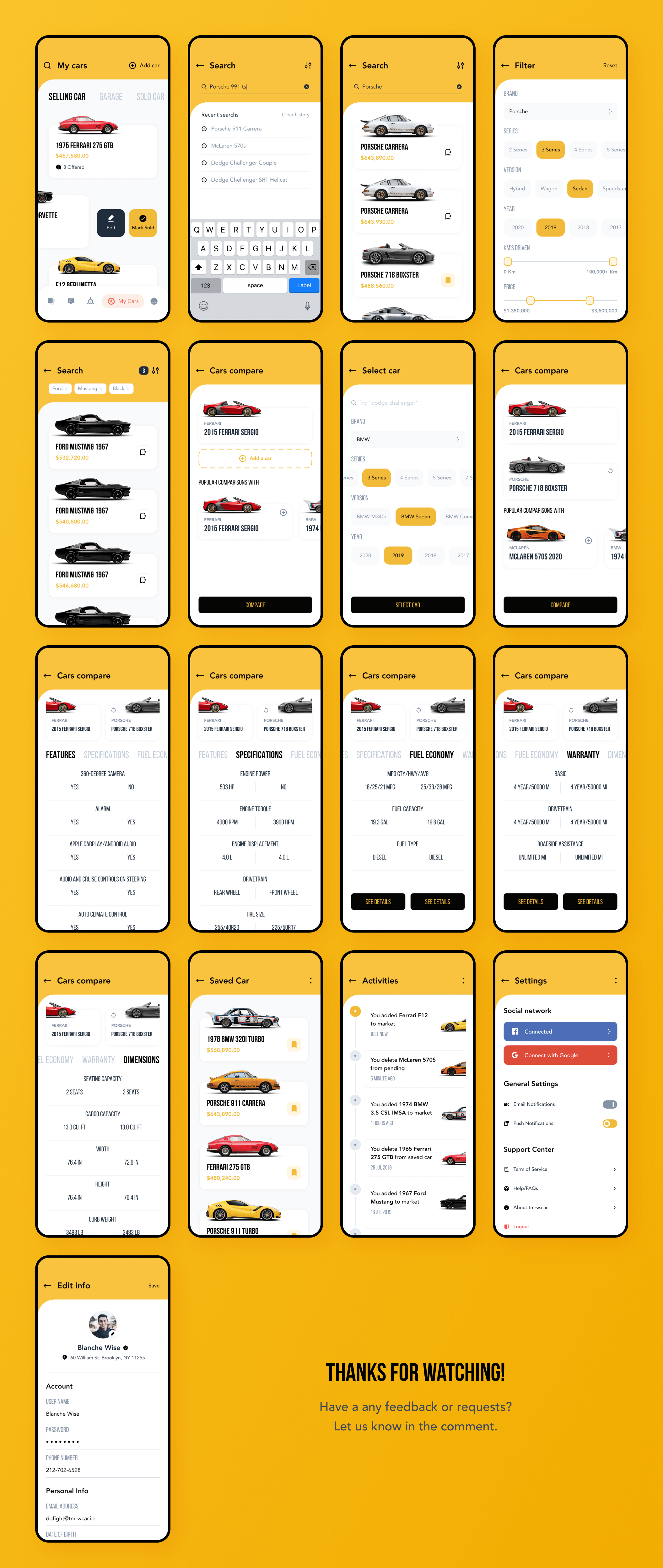 汽车在线销售服务应用程序APP UI套件 tmrw.car - Car Marketplace UI Kit_img_2