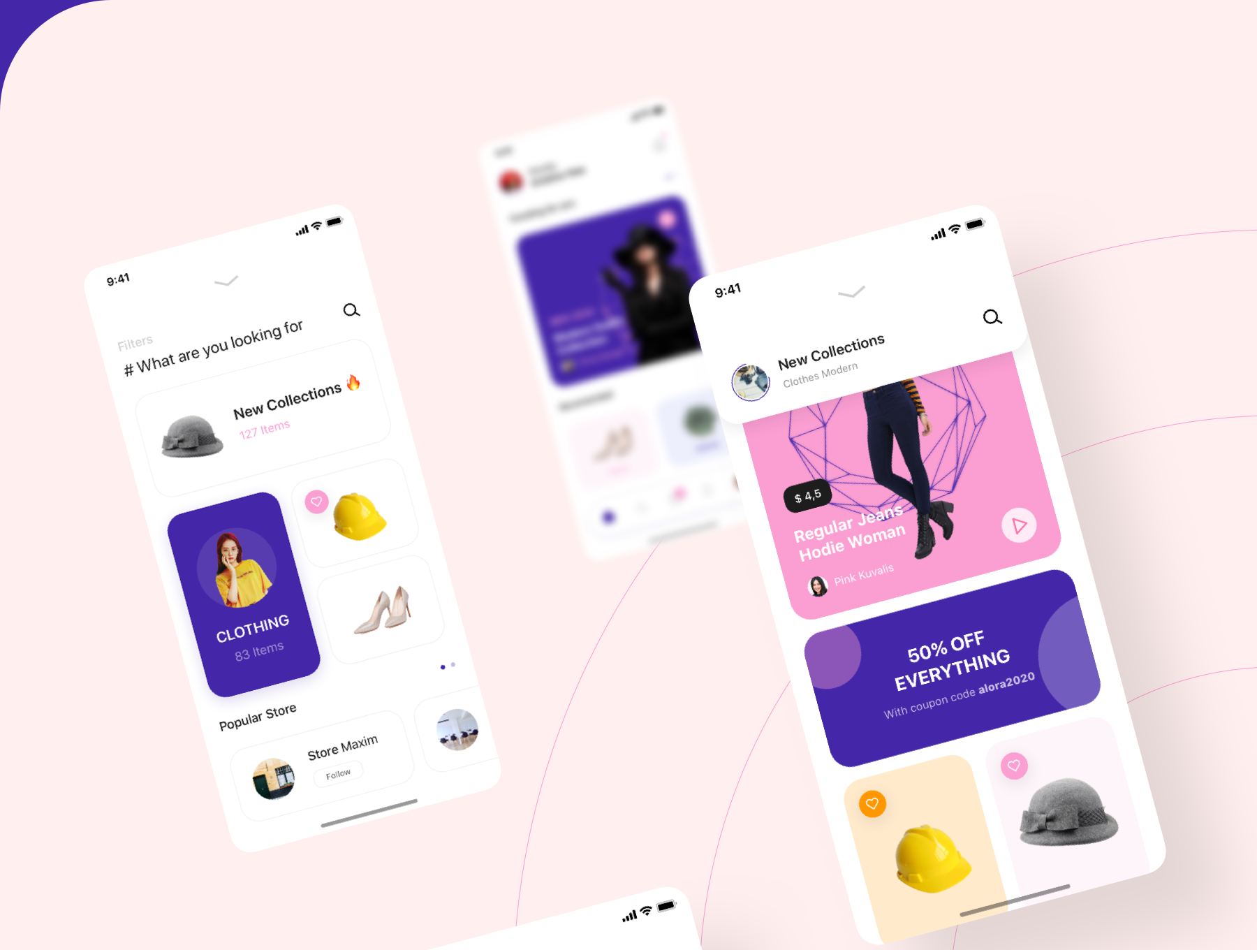 时装电子商城iOS应用程序APP UI套件SKETCH模板 Alora Fashion Shop UI Kit_img_2