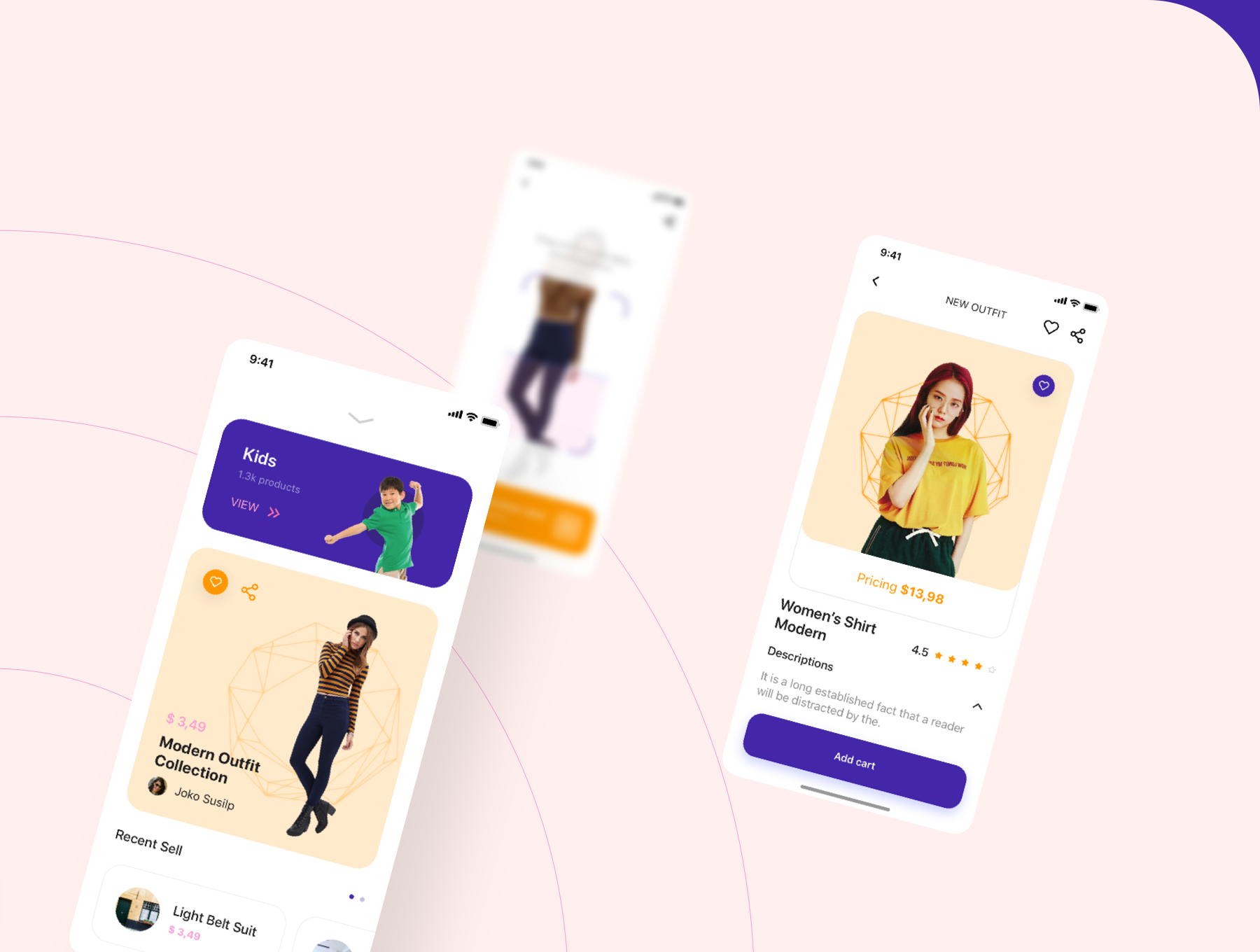 时装电子商城iOS应用程序APP UI套件SKETCH模板 Alora Fashion Shop UI Kit_img_2