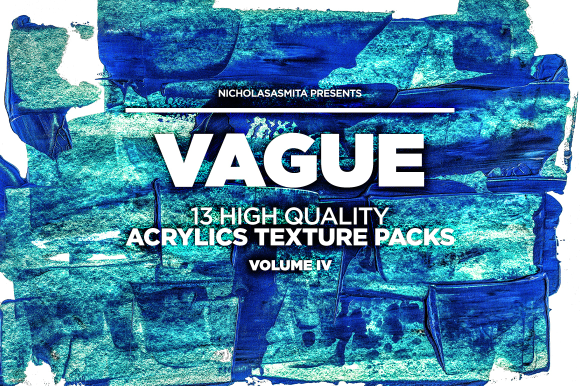 13款高清抽象丙烯酸涂料背景纹理图片素材 Vague IV: 13 Acrylics Textures_img_2