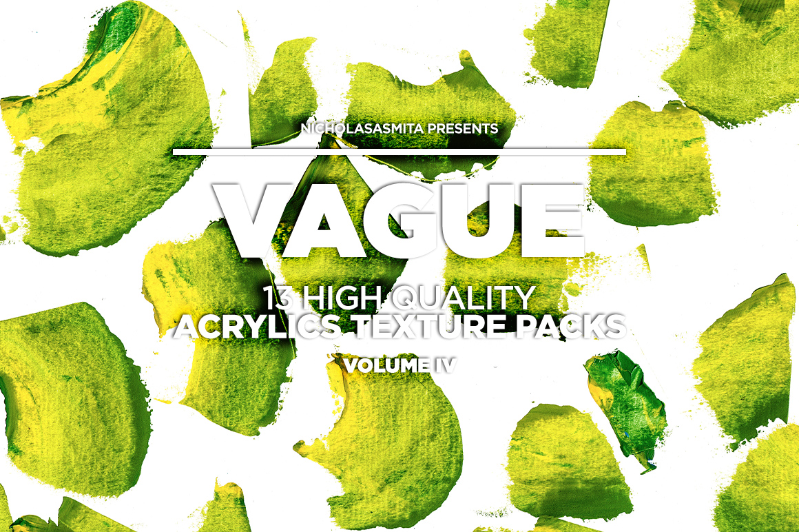 13款高清抽象丙烯酸涂料背景纹理图片素材 Vague IV: 13 Acrylics Textures_img_2