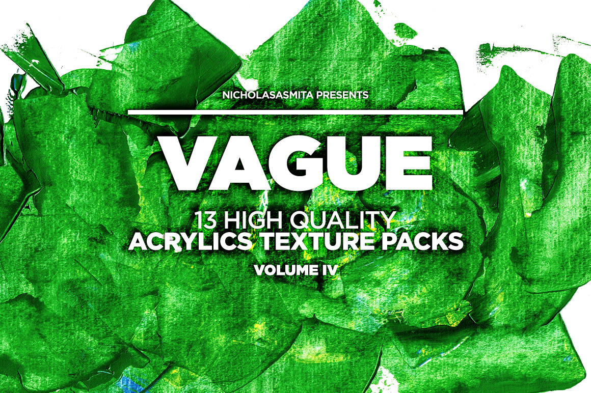 13款高清抽象丙烯酸涂料背景纹理图片素材 Vague IV: 13 Acrylics Textures_img_2