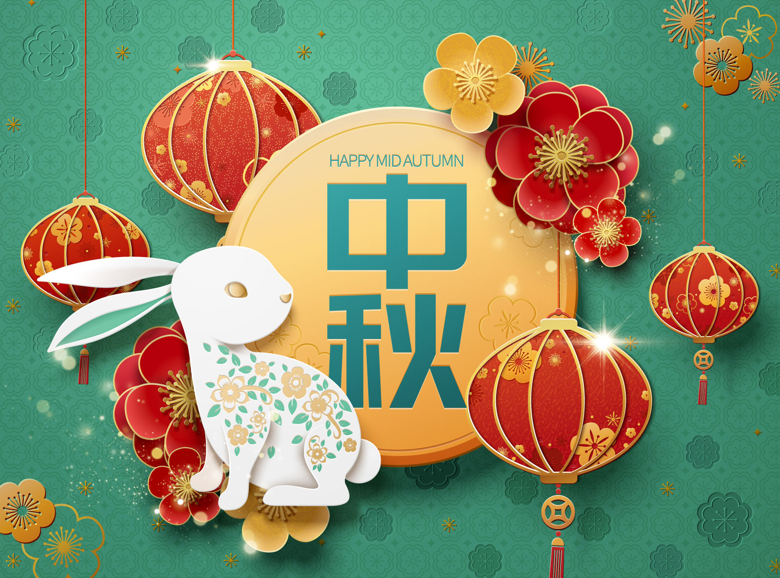 38款中国风中秋节主视觉海报插画AI广告设计素材源文件 Mid Autumn Festival Vector Pattern_img_2