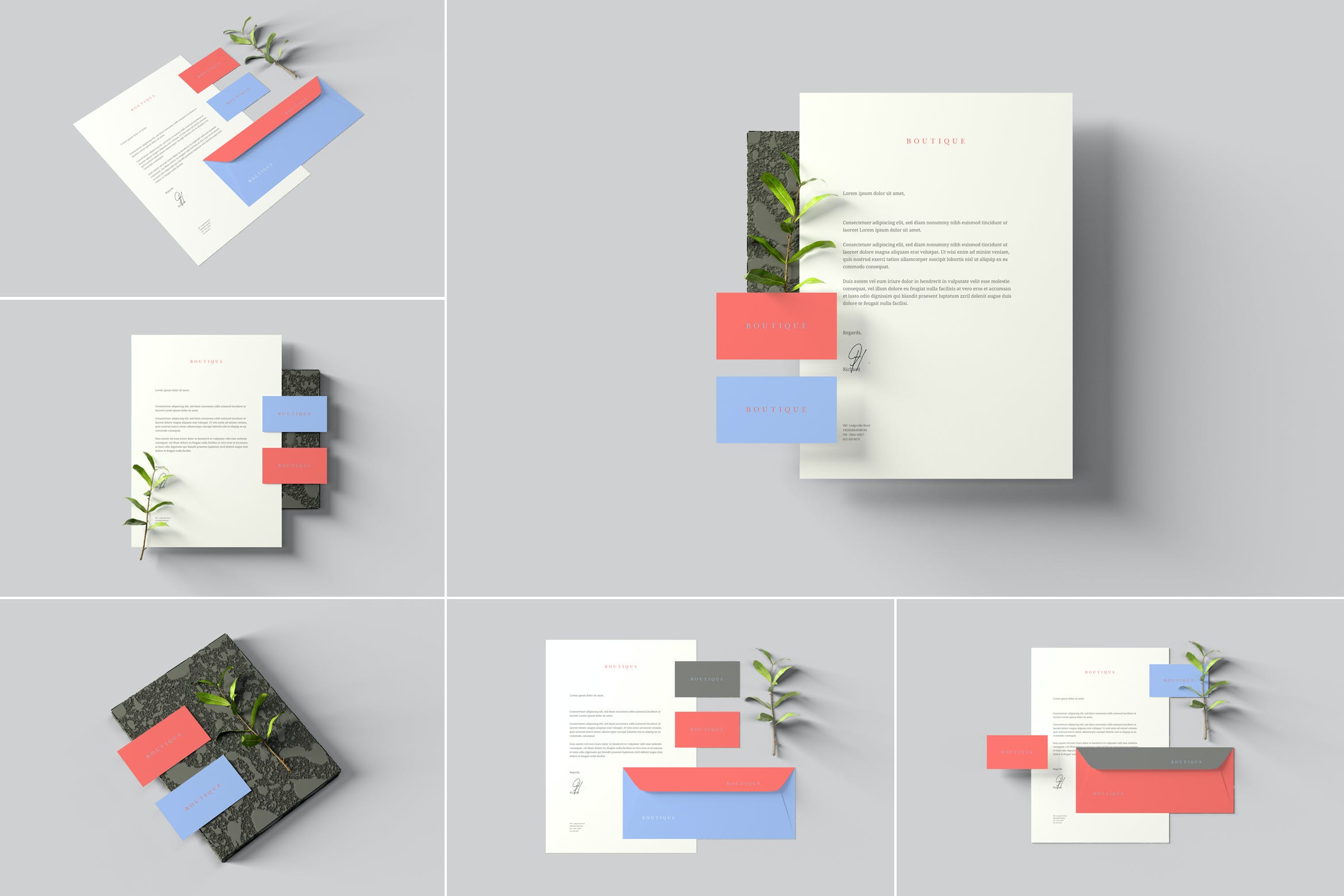 品牌VI设计办公用品展示样机模板 Branding Stationery Mockups_img_2