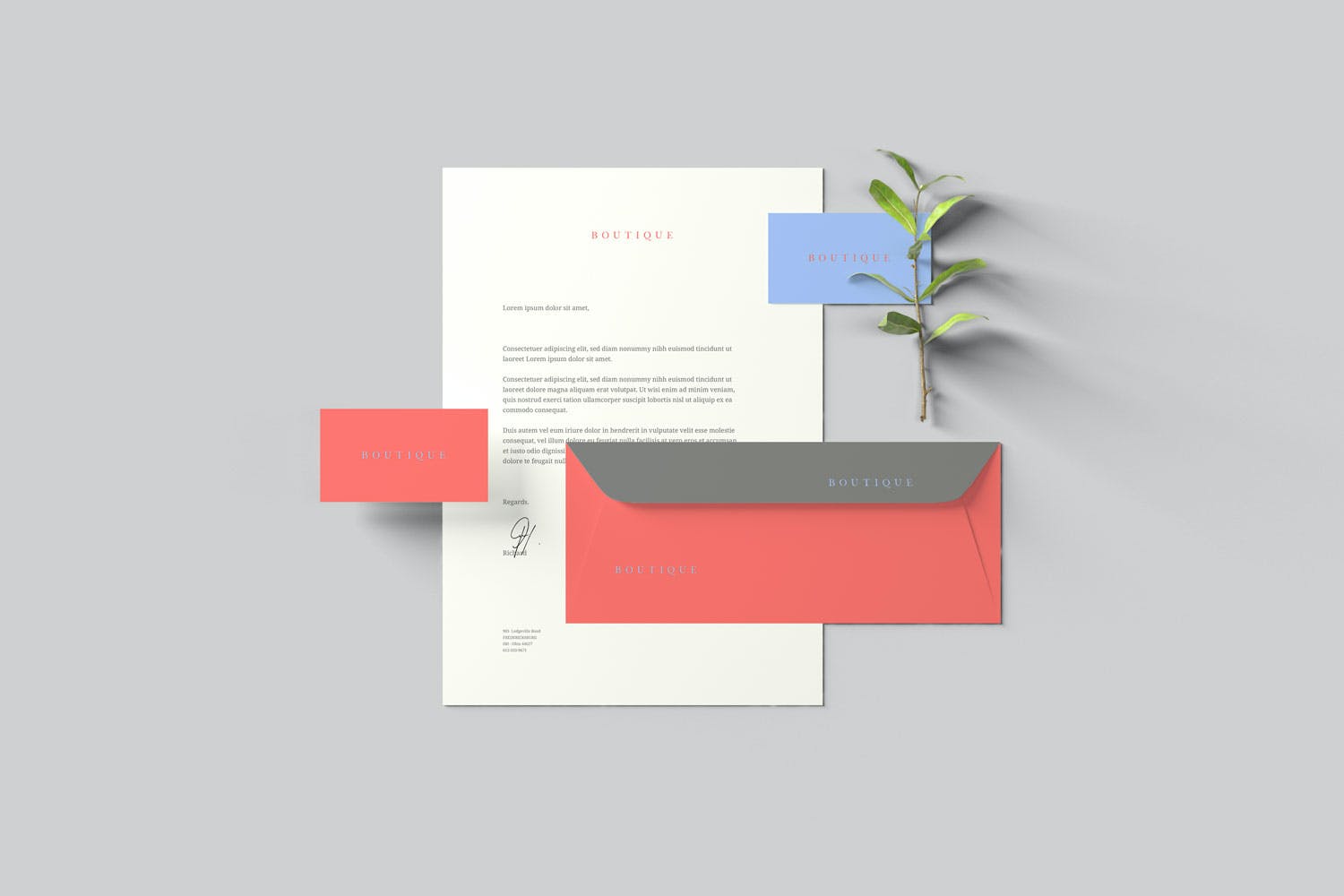 品牌VI设计办公用品展示样机模板 Branding Stationery Mockups_img_2