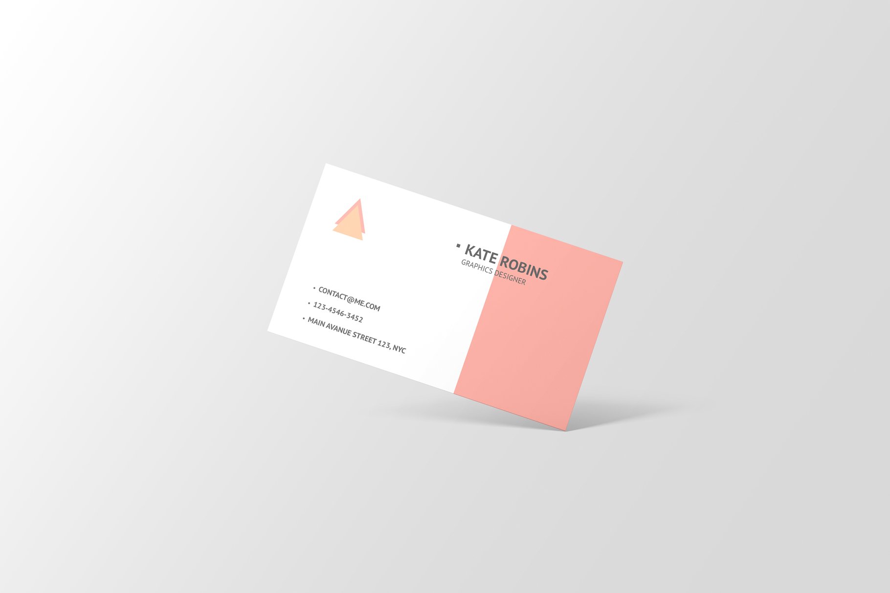 14款横版商务名片卡片设计展示样机模板 Landscape Business Card Mockup_img_2