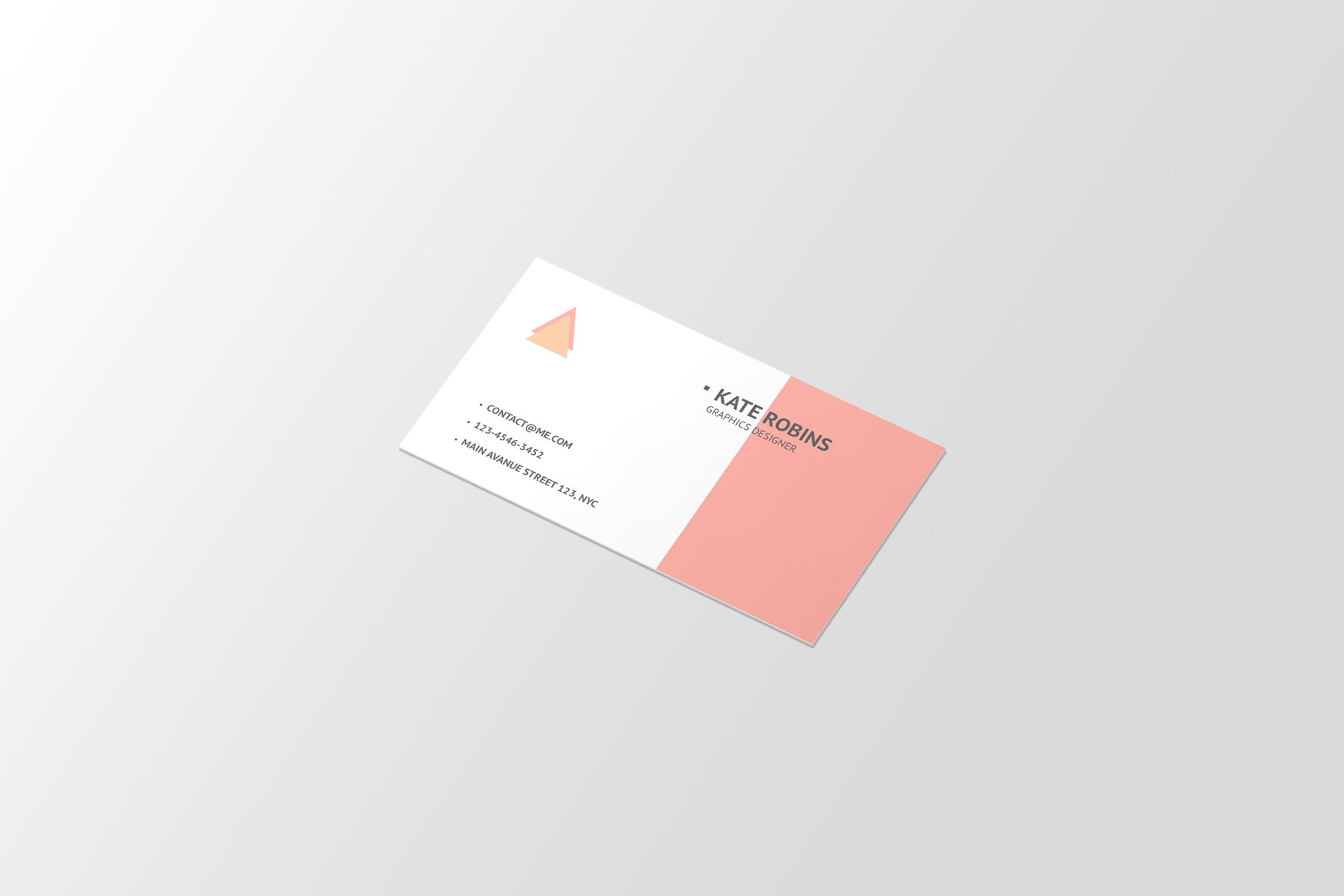 14款横版商务名片卡片设计展示样机模板 Landscape Business Card Mockup_img_2