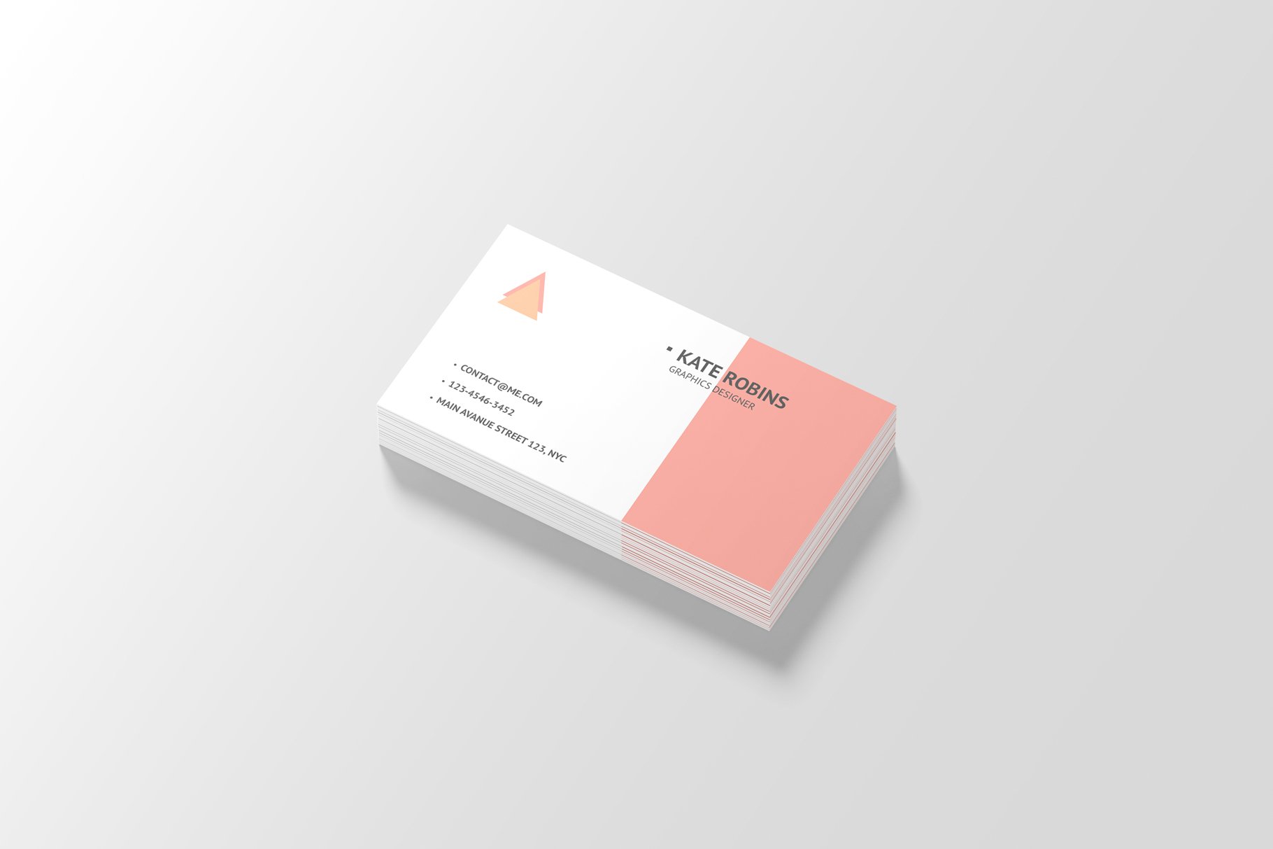 14款横版商务名片卡片设计展示样机模板 Landscape Business Card Mockup_img_2