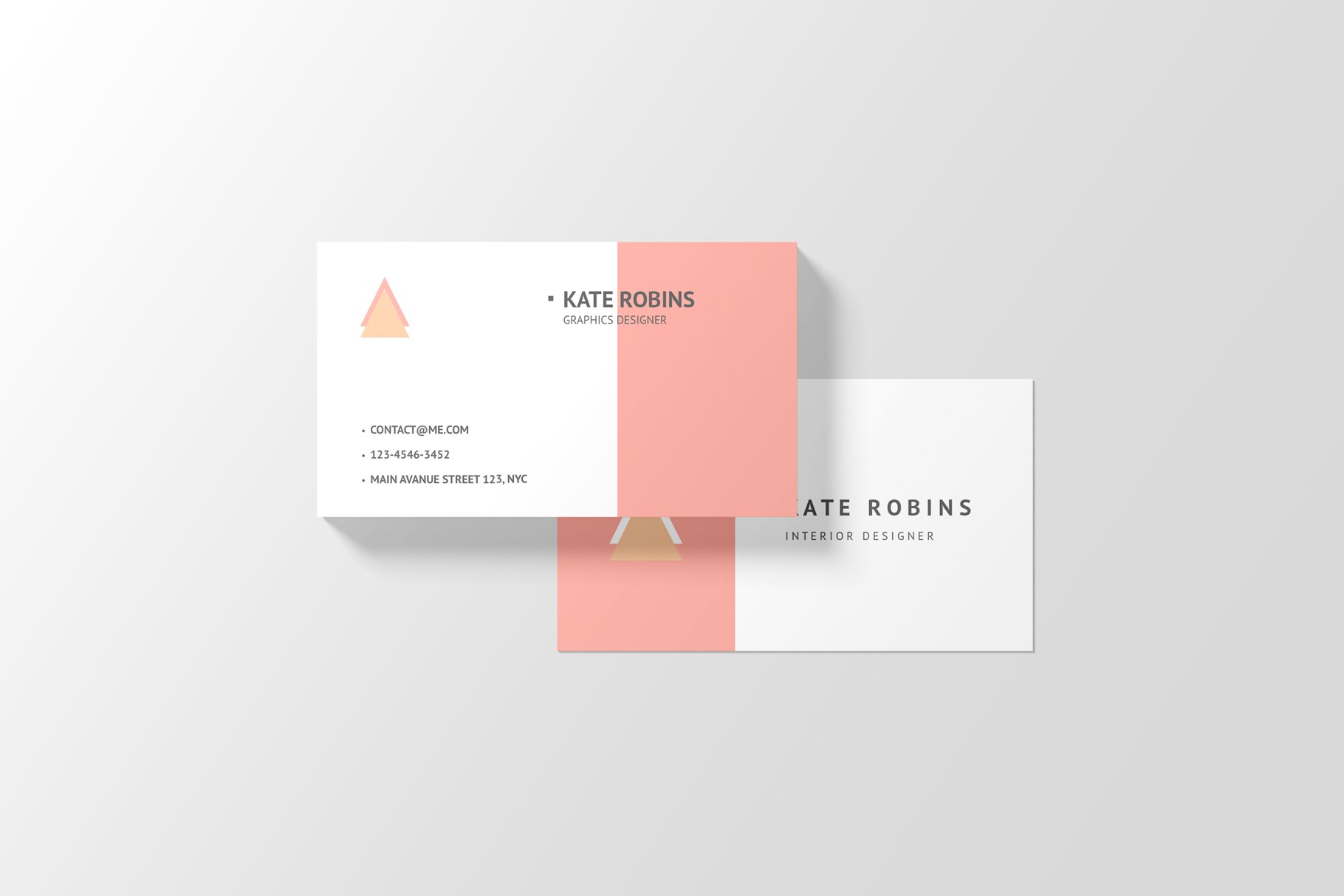 14款横版商务名片卡片设计展示样机模板 Landscape Business Card Mockup_img_2