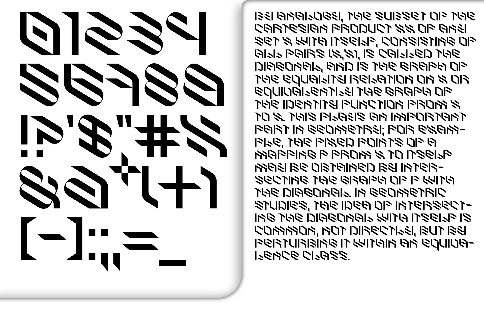 倾斜对角线英文字体下载 Eskos Typeface_img_2