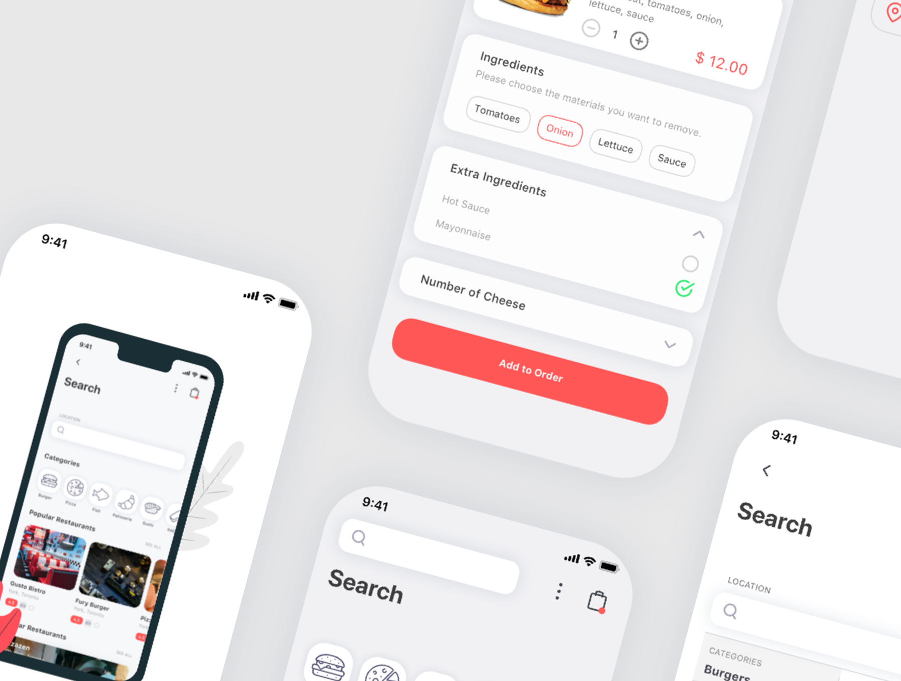 食物外卖配送应用APP设计UI套件 Spes Food Delivery App UI Kit_img_2