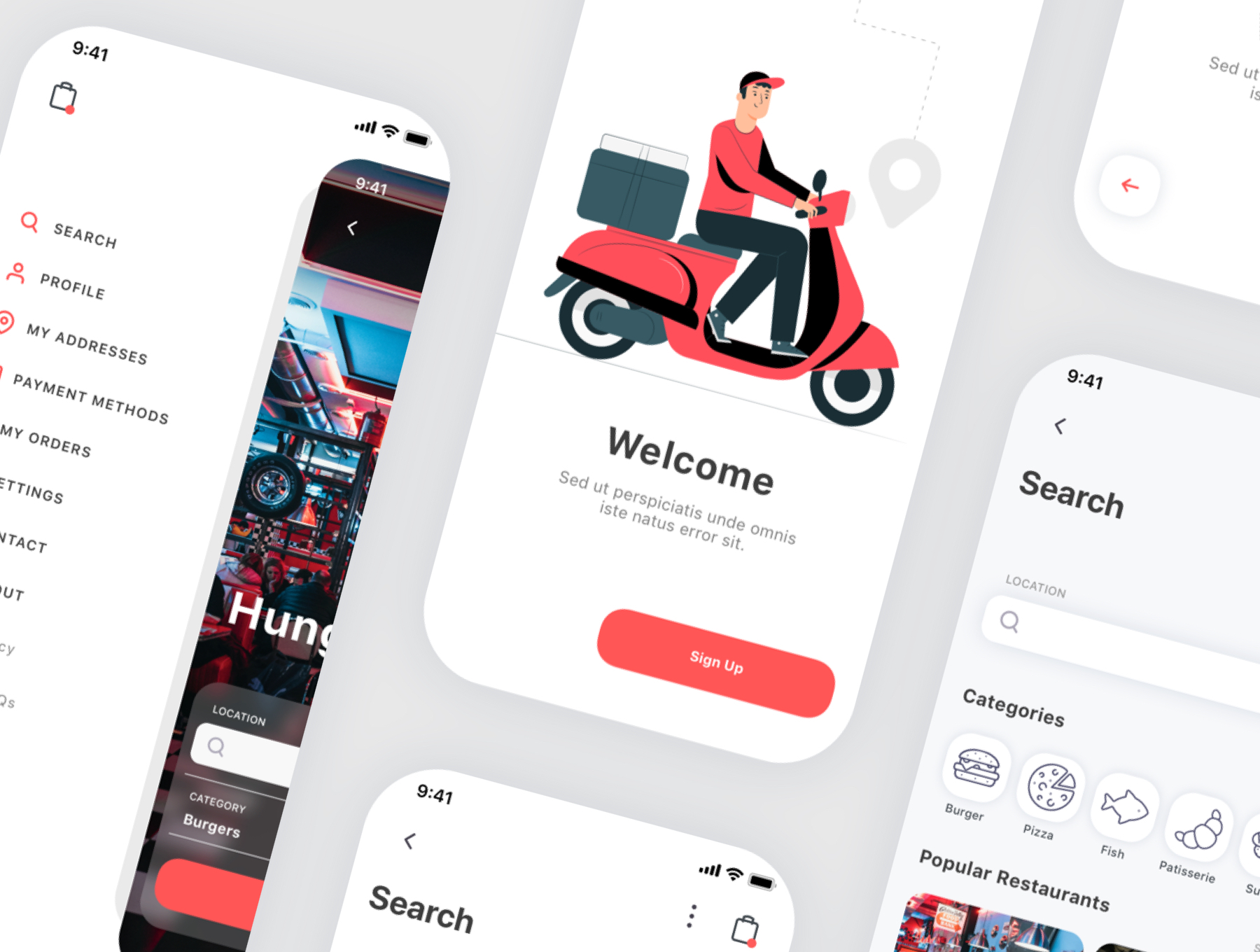 食物外卖配送应用APP设计UI套件 Spes Food Delivery App UI Kit_img_2