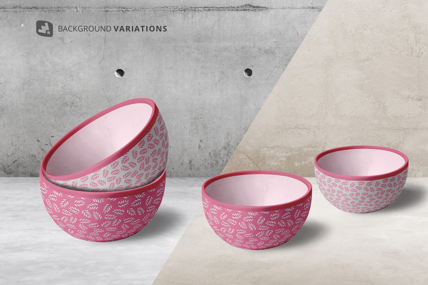 前视图陶瓷碗设计样机模板 Front View Bowl Mockup Vol.2_img_2