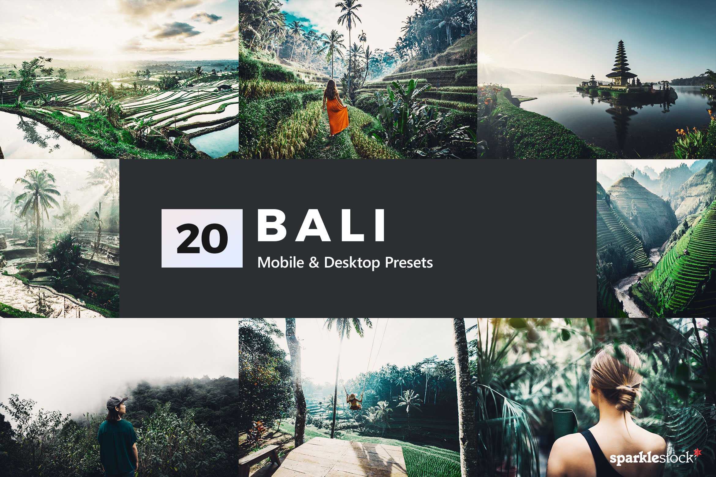 20款绿色调旅行摄影照片调色滤镜LR预设模板 20 Bali Lightroom Presets & LUTs_img_2