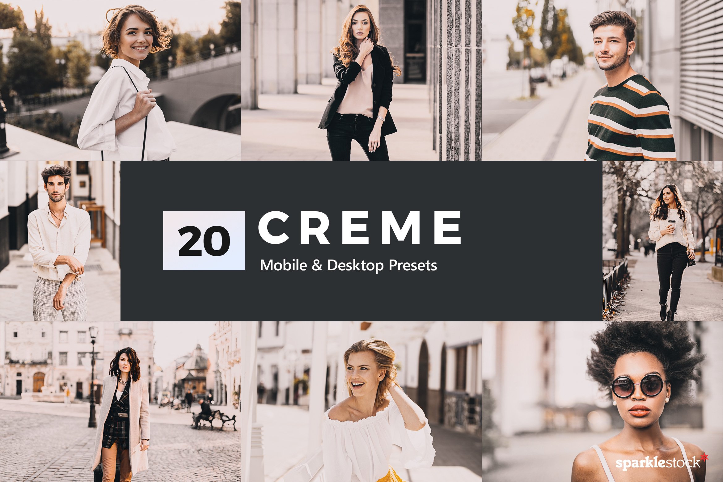 20款淡褐色照片后期调色LR预设模板 20 Creme Lightroom Presets & LUTs_img_2