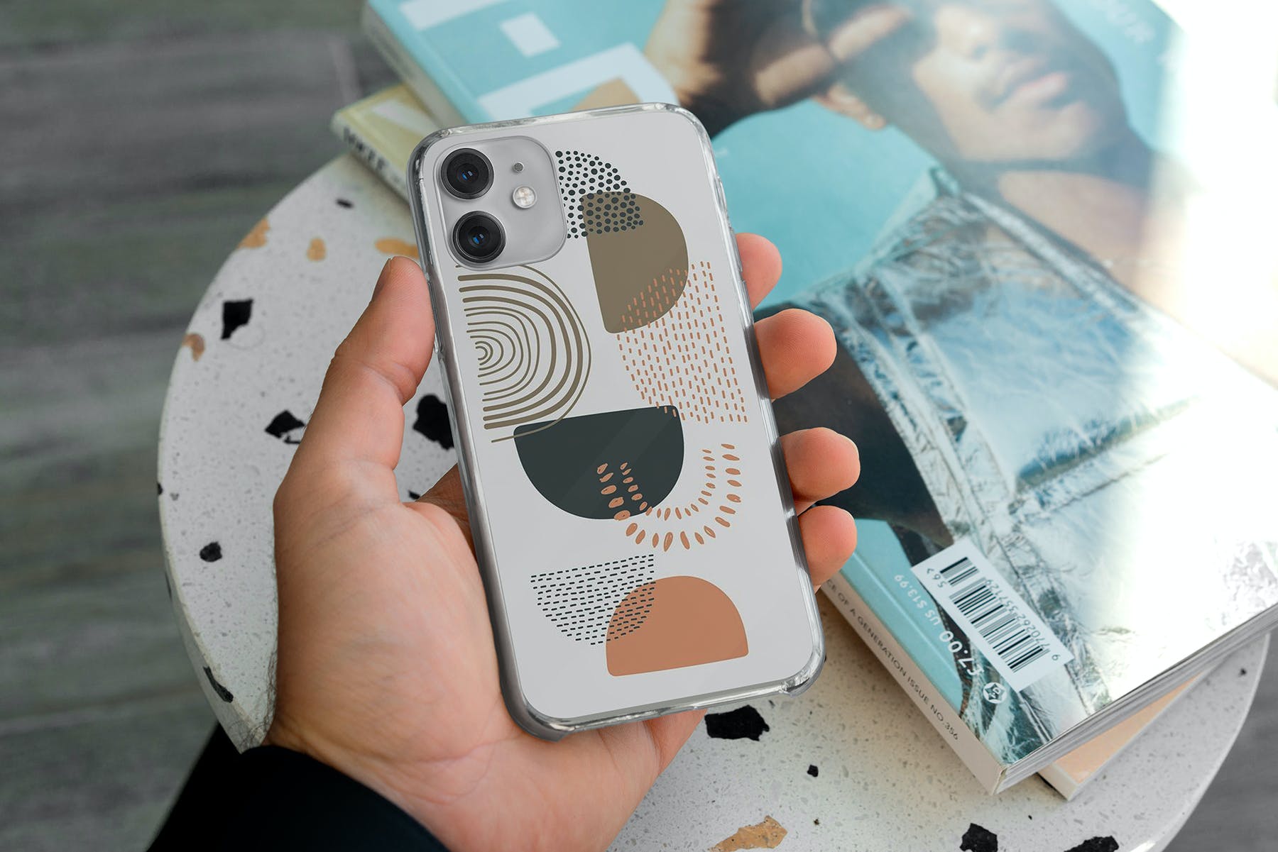 11款Phone 11/Pro智能手机壳外观设计展示样机模板 Phone 11/Pro Clear Case Mockup_img_2