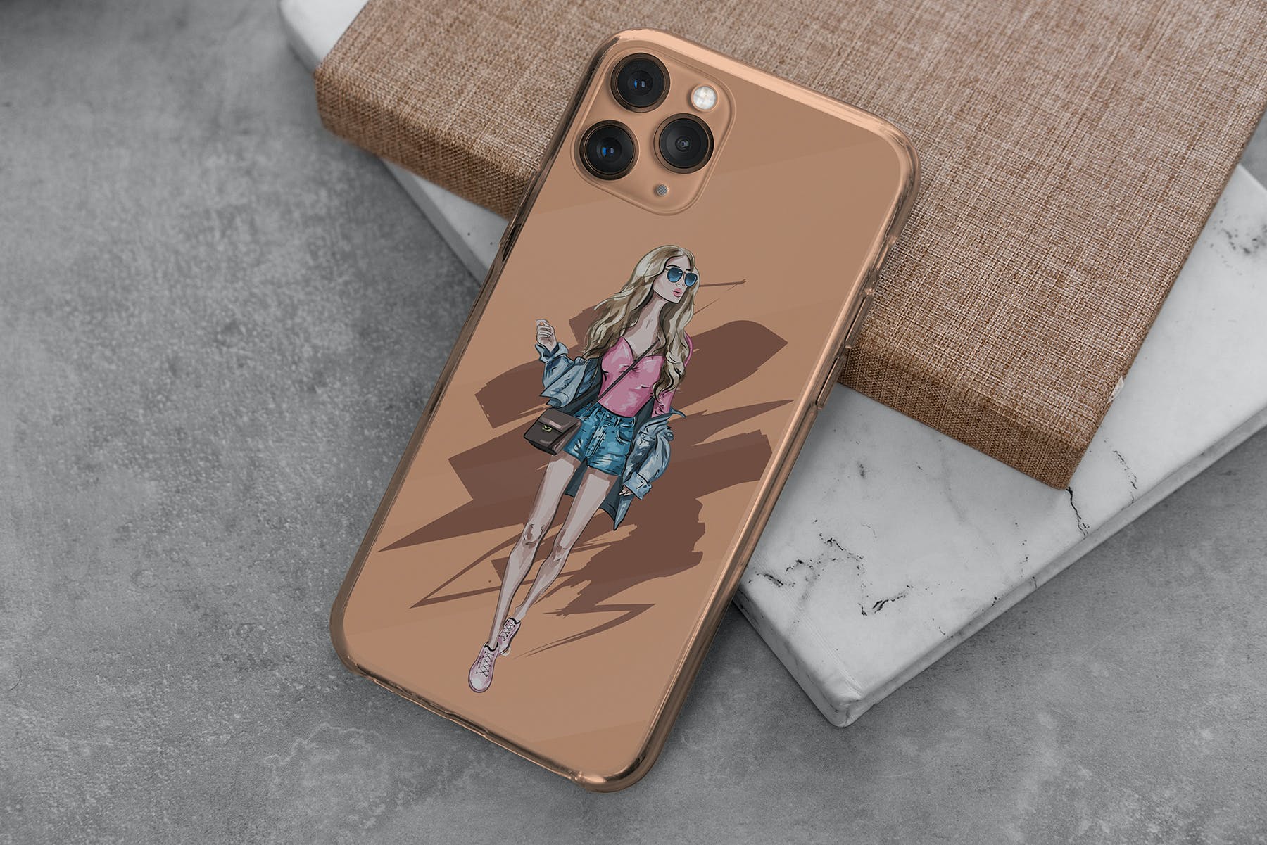 11款Phone 11/Pro智能手机壳外观设计展示样机模板 Phone 11/Pro Clear Case Mockup_img_2