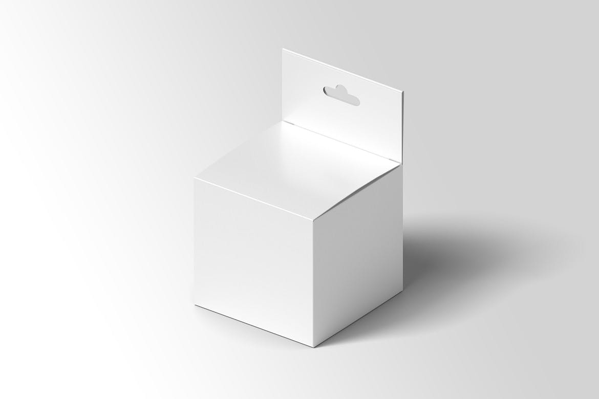 方形产品包装纸盒设计展示样机模板 Square Box Mockup Packaging_img_2