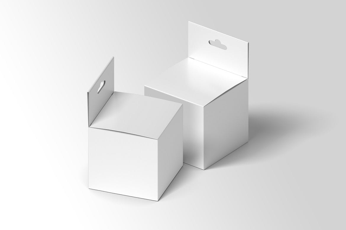 方形产品包装纸盒设计展示样机模板 Square Box Mockup Packaging_img_2