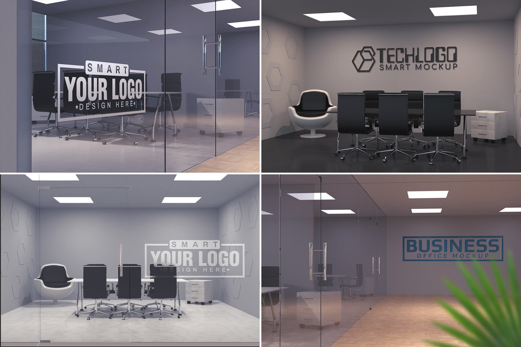 100个徽标标志LOGO设计展示样机模板合集 100 Logo Mockups Bundle Vol.3_img_2