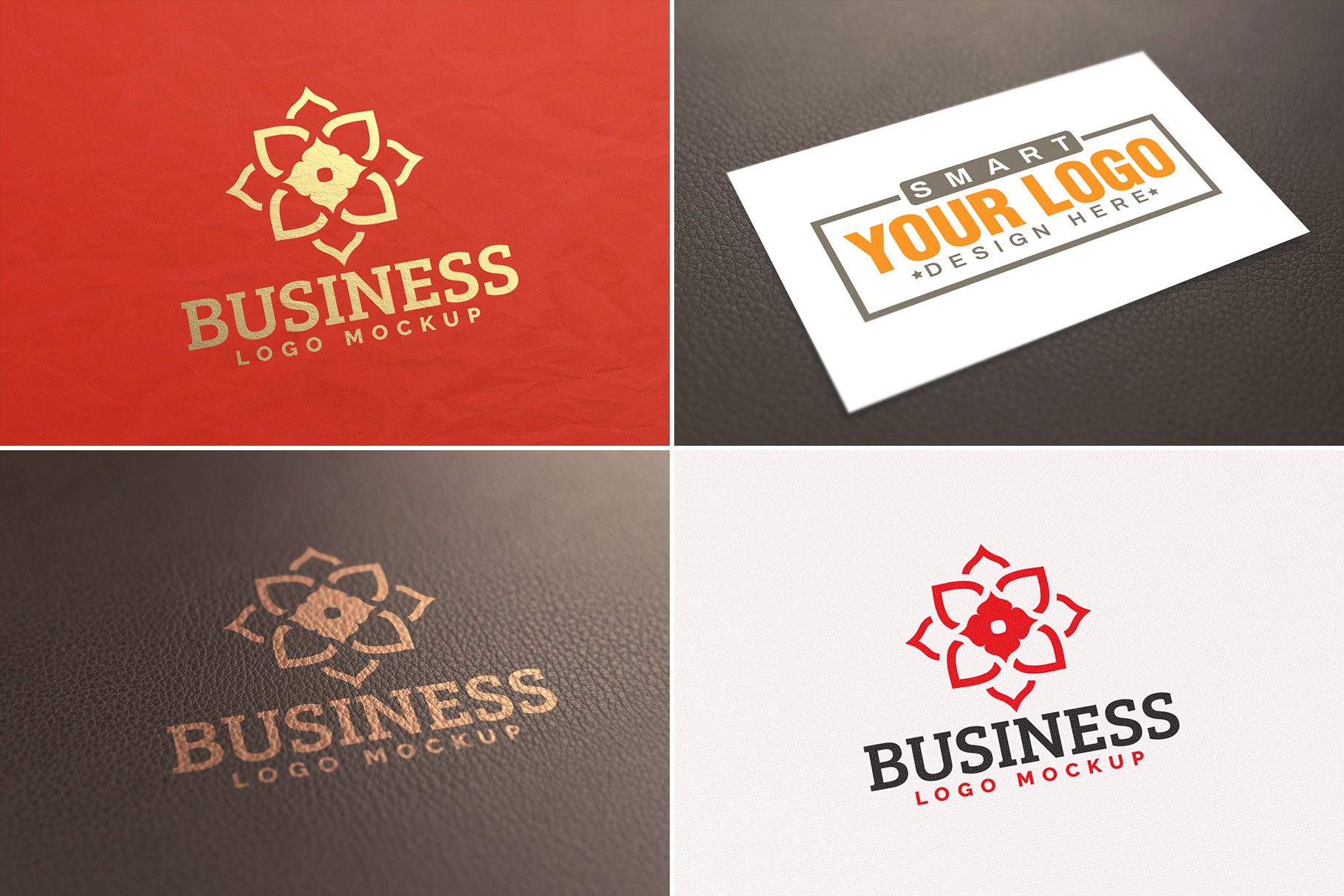 100个徽标标志LOGO设计展示样机模板合集 100 Logo Mockups Bundle Vol.3_img_2