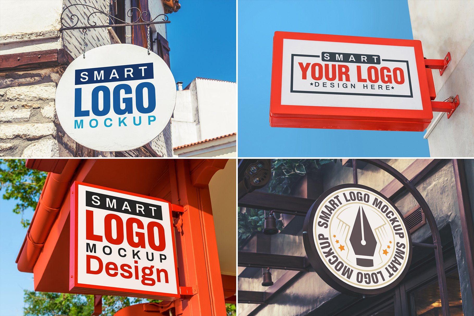 100个徽标标志LOGO设计展示样机模板合集 100 Logo Mockups Bundle Vol.3_img_2