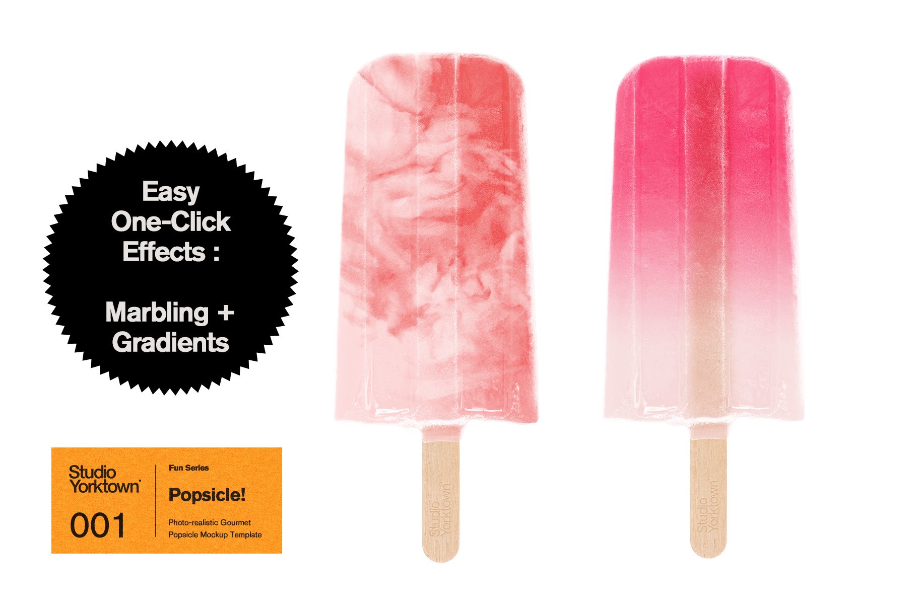 水果夹心冰棍雪糕品牌设计展示PSD样机模板 Popsicle! Ice Pop Mockup Template_img_2