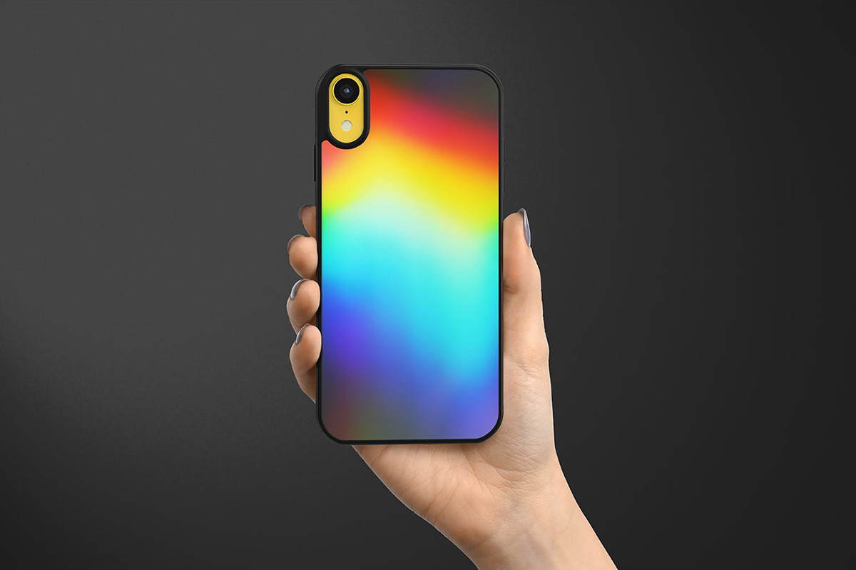8款潮流高清炫彩模糊渐变海报背景纹理JPG图片素材 Holographic Texture Collection_img_2