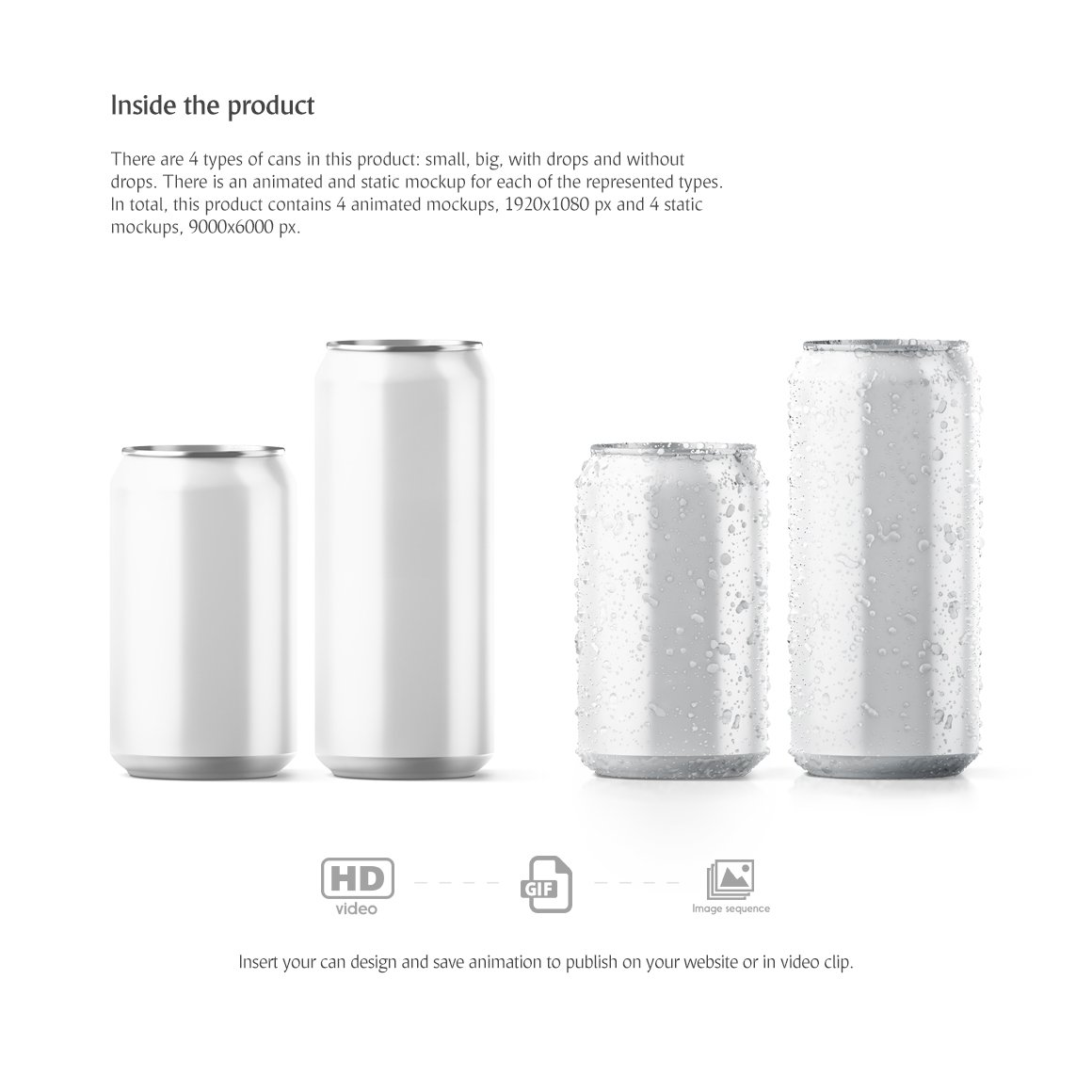 饮料汽水易拉罐锡罐设计动态展示样机 Soda Can Animated Mockup_img_2