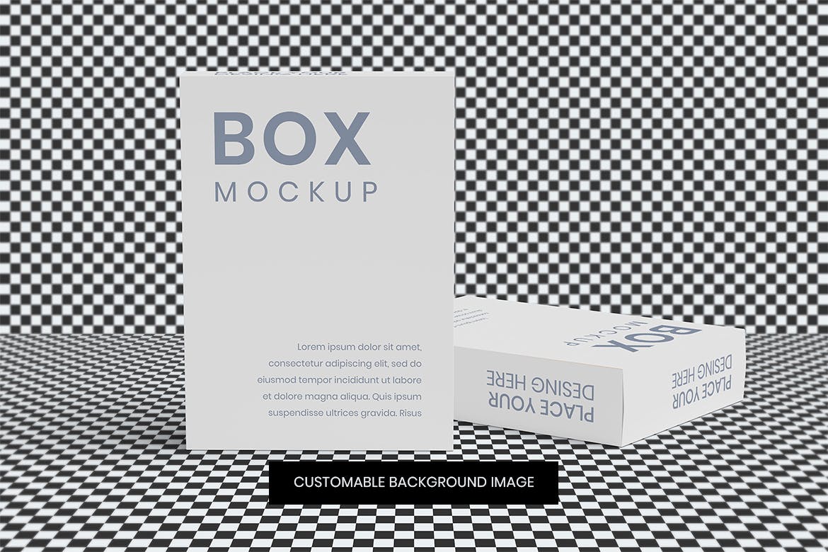 8款方形产品包装纸盒设计展示样机 Box Mockup 8 PSD Files_img_2