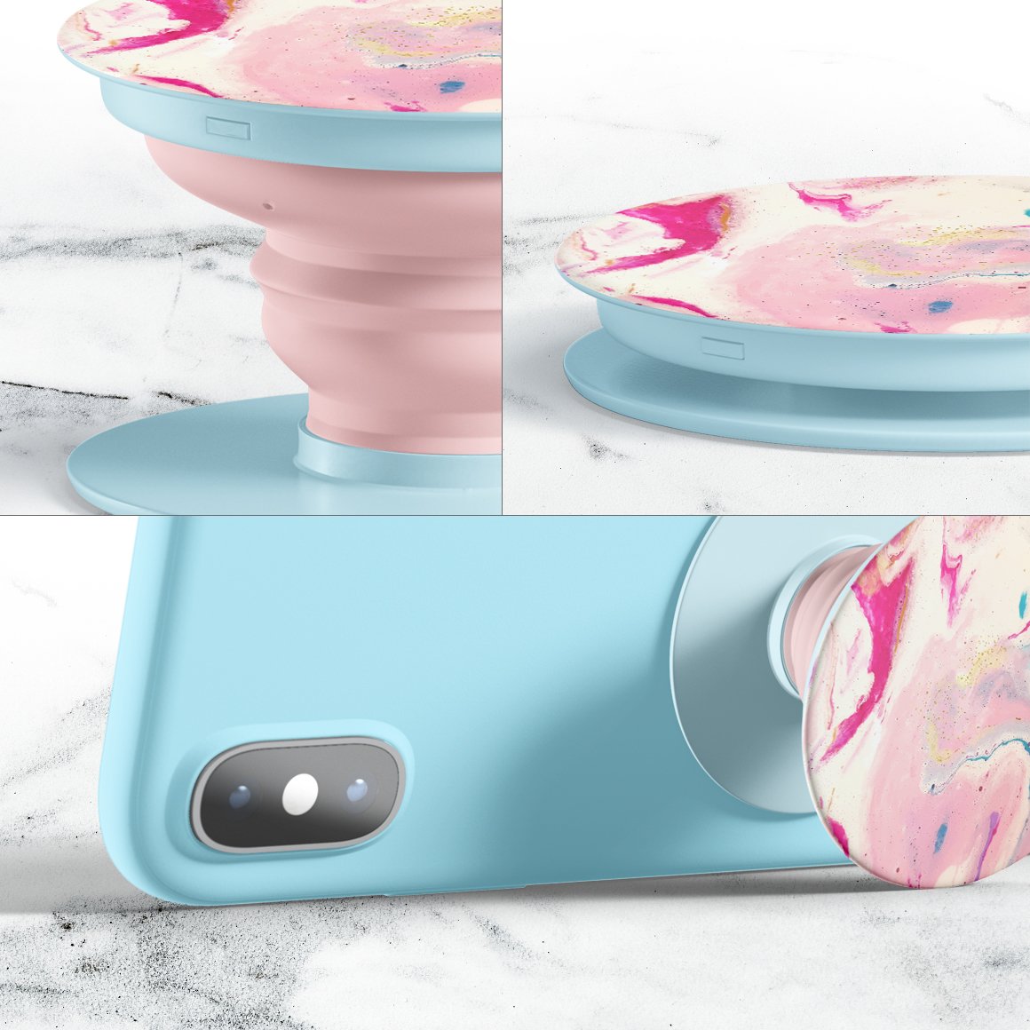 圆形手机吸盘印花设计样机模板 Pop Socket Mockup_img_2